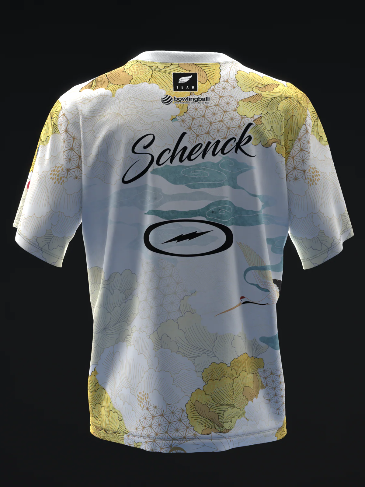 Cortez Schenck 2024 - Japanese Crane - Bowling Jersey - Image 5