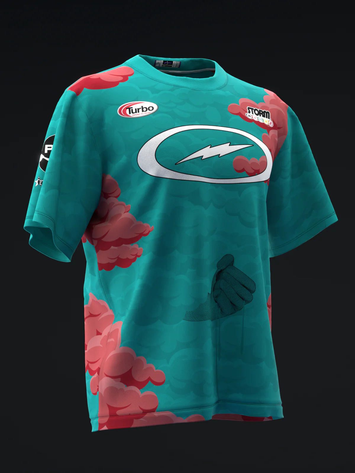 Cortez Schenck 2025 - Hand Clouds - Bowling Jersey - Image 3