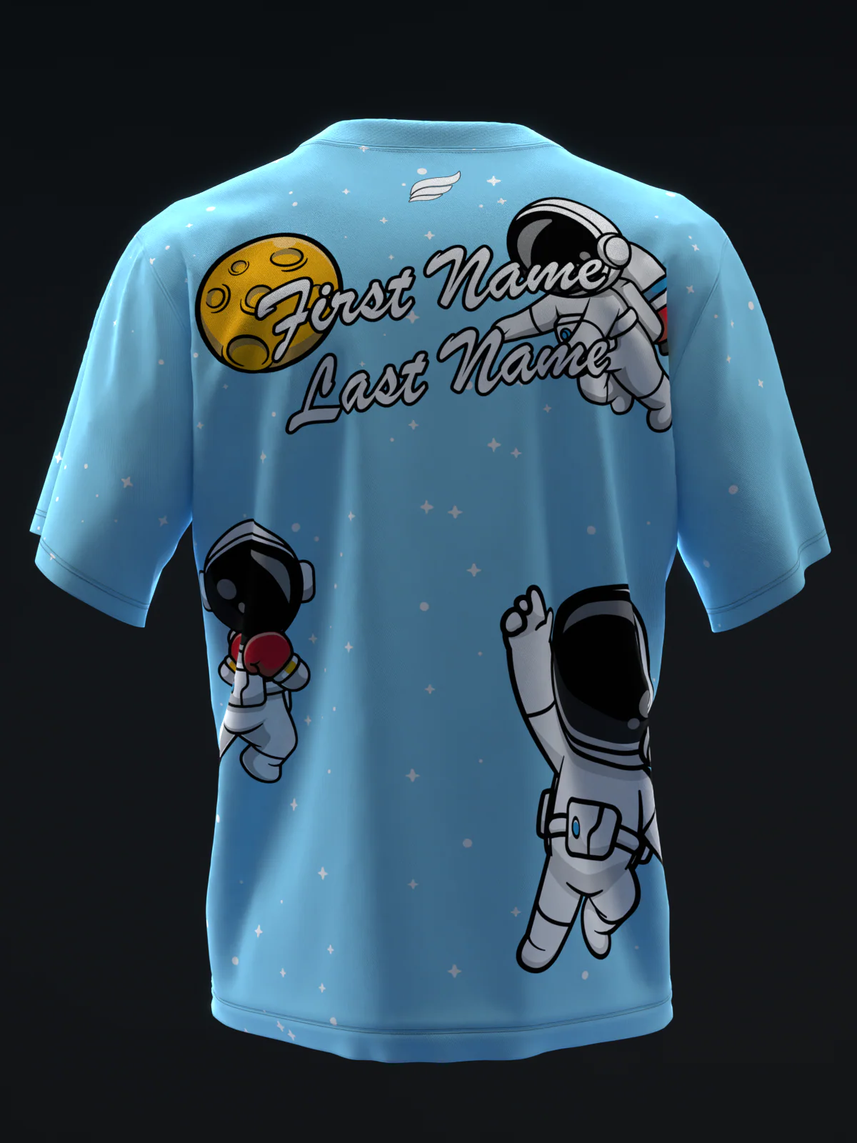 Cute Astronauts - Blue - Bowling Jersey - Image 5