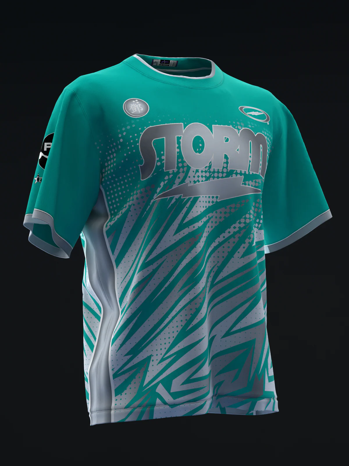 Darren Tang 2022 - Colorway Teal Silver - Bowling Jersey - Image 3