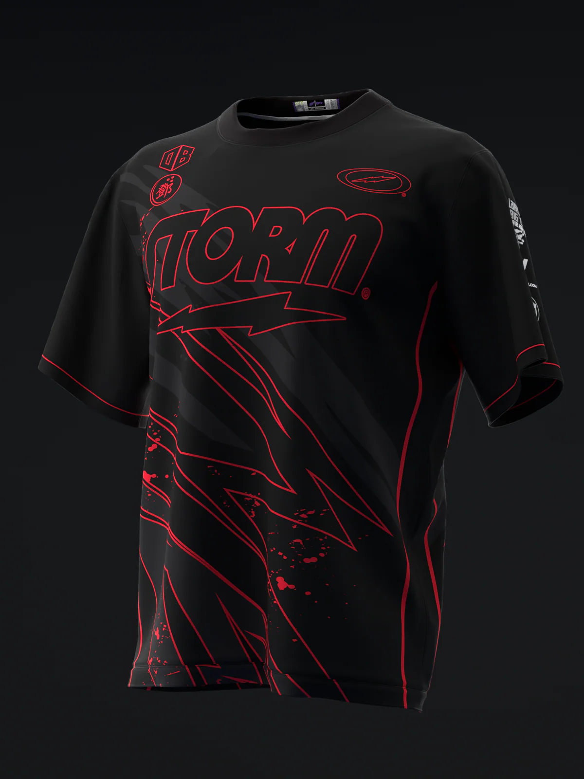 Darren Tang 2024 - Blackout Black Red - Bowling Jersey