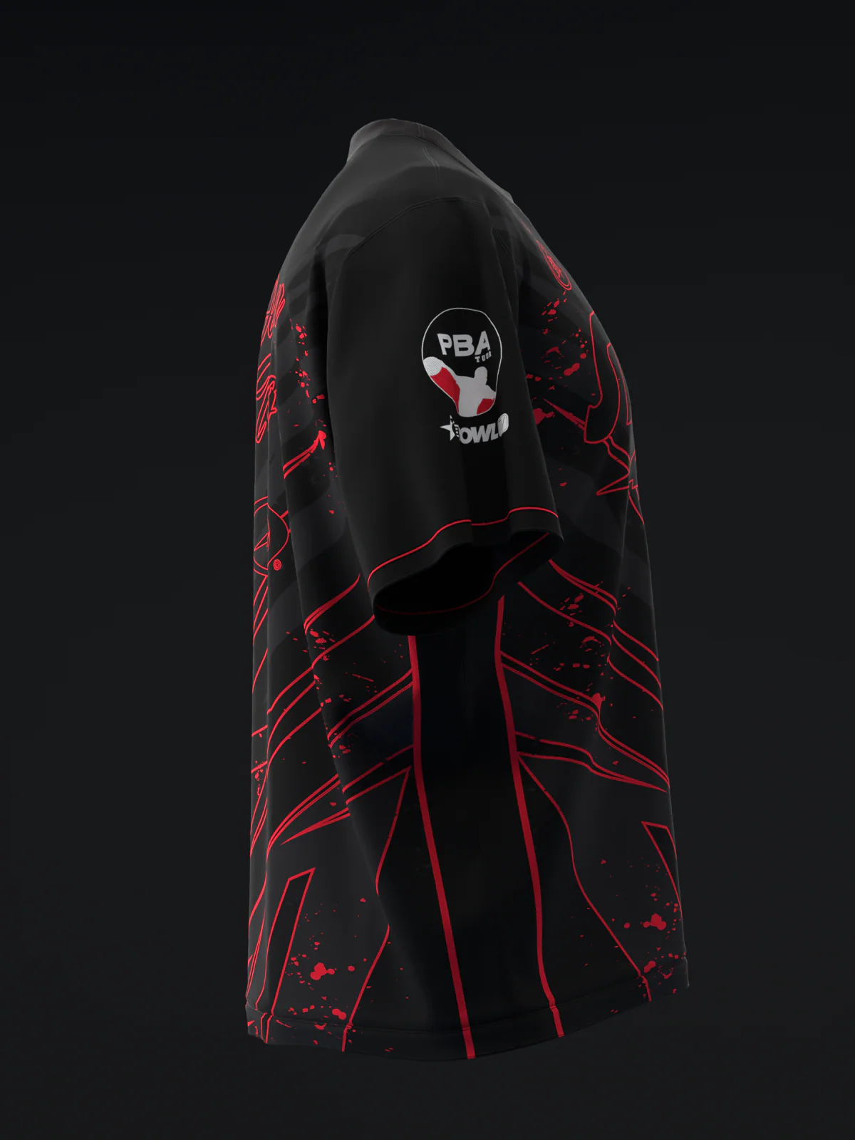 Darren Tang 2024 - Blackout Black Red - Bowling Jersey - Image 4