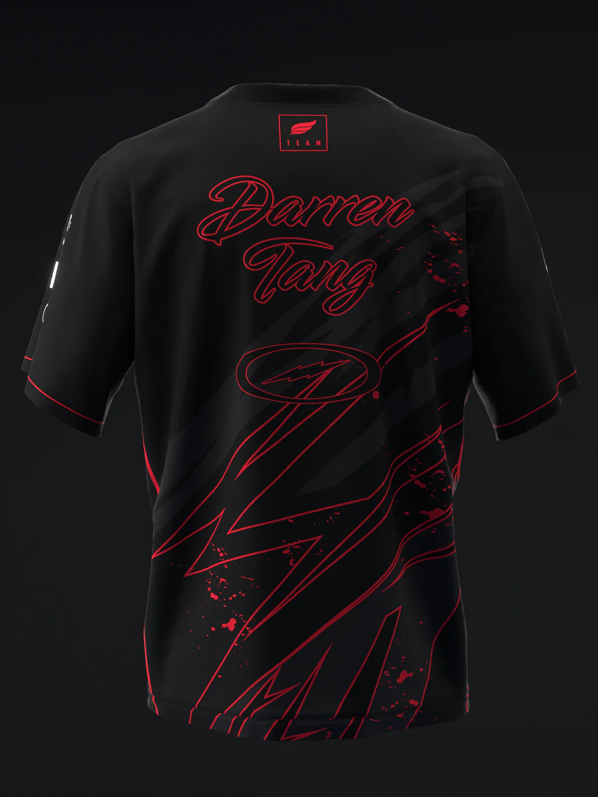 Darren Tang 2024 - Blackout Black Red - Bowling Jersey - Image 5