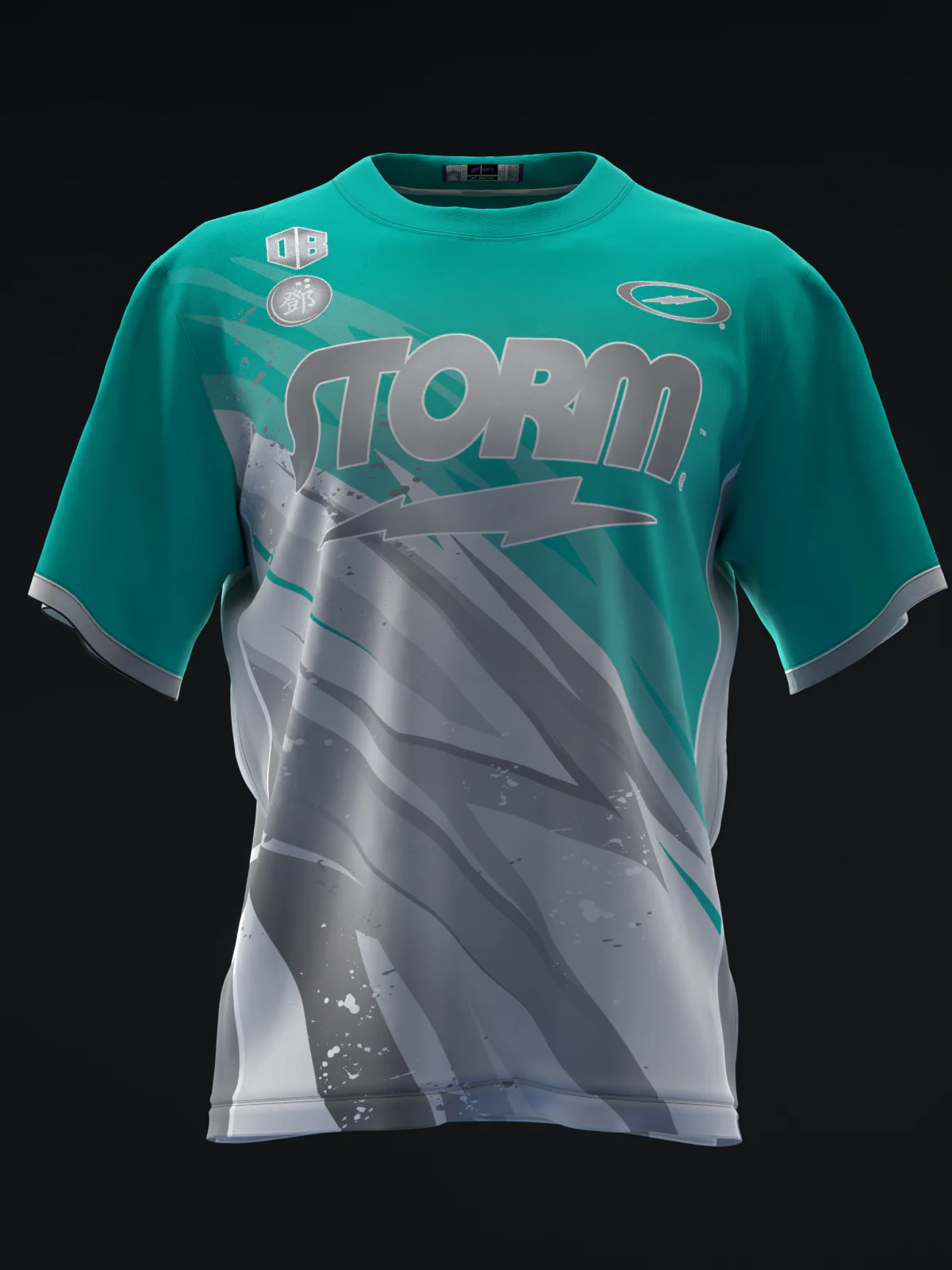 Darren Tang 2024 - Lightning Teal Silver - Bowling Jersey - Image 2