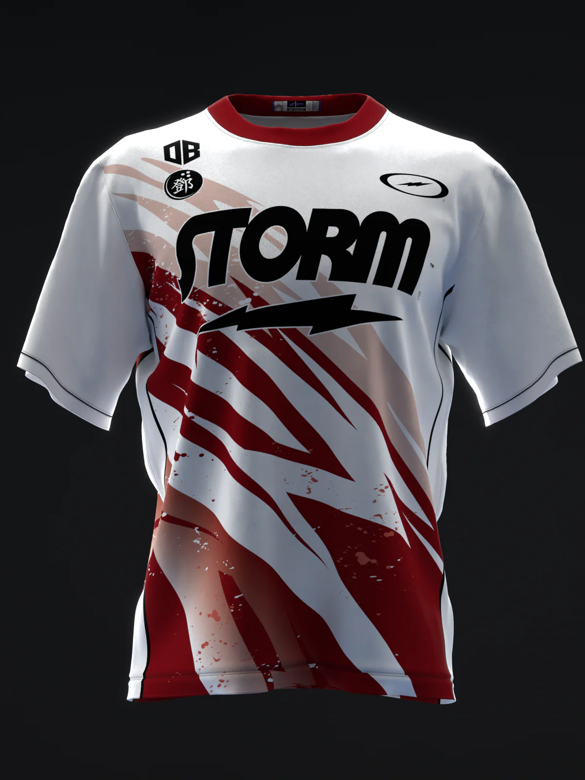 Darren Tang 2024 - Lightning White Maroon - Bowling Jersey - Image 2