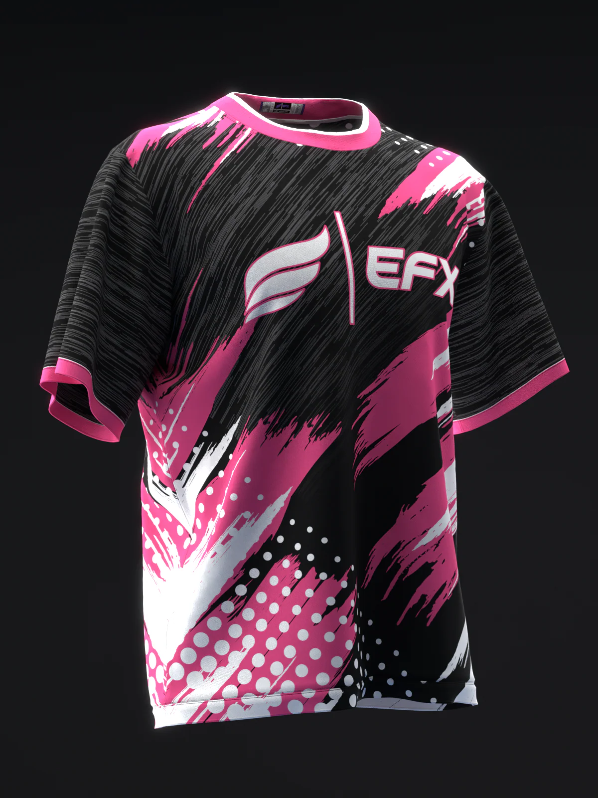 Doxure - Black Gray Pink - Bowling Jersey - Image 3