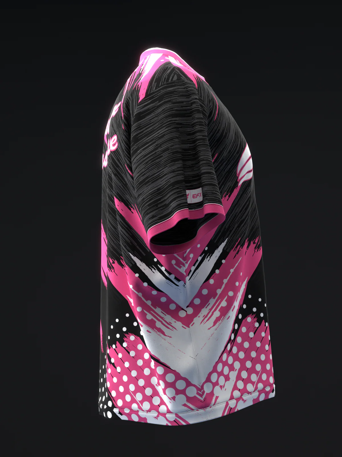 Doxure - Black Gray Pink - Bowling Jersey - Image 4