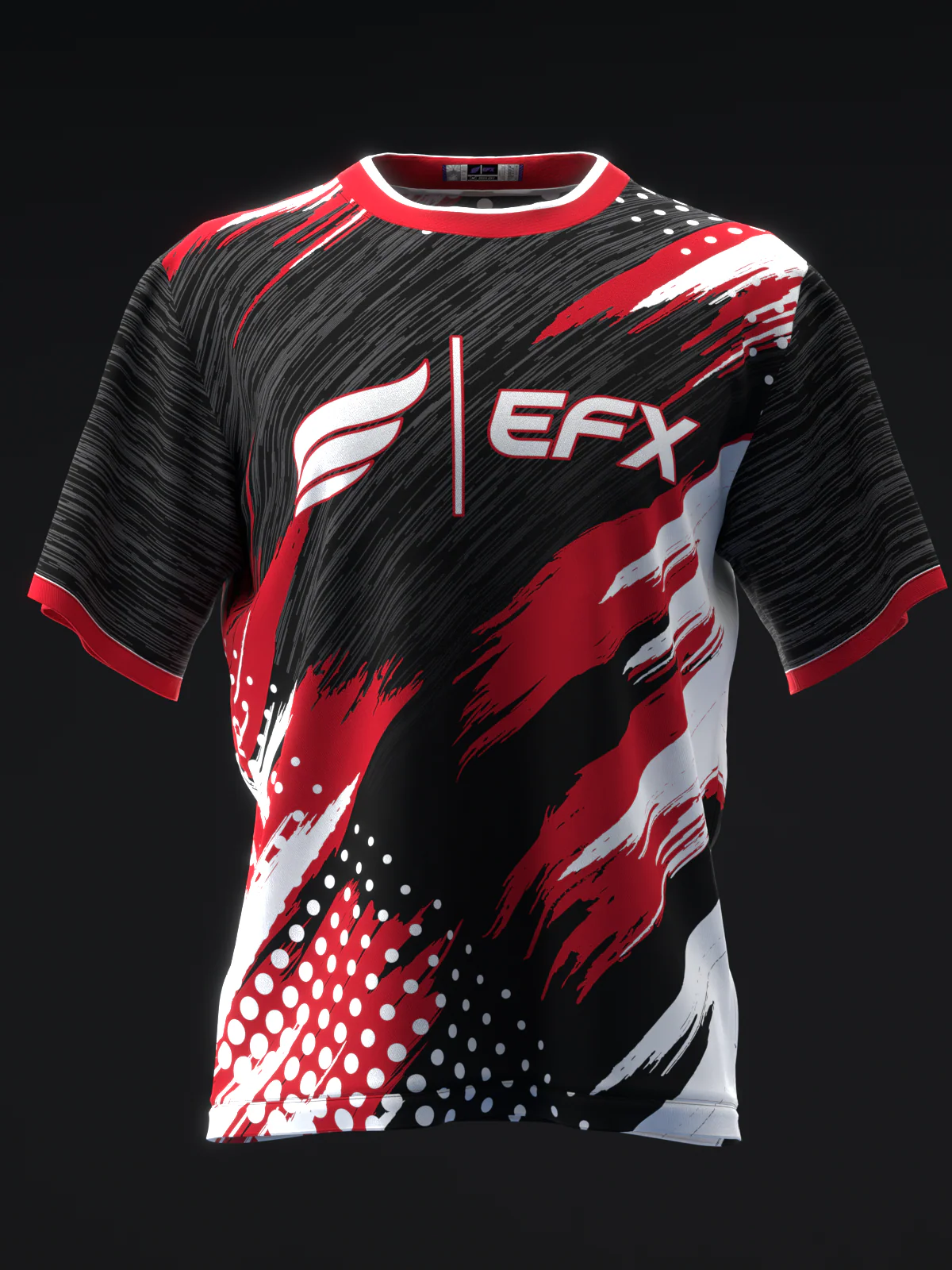 Doxure - Black Gray Red - Bowling Jersey - Image 2