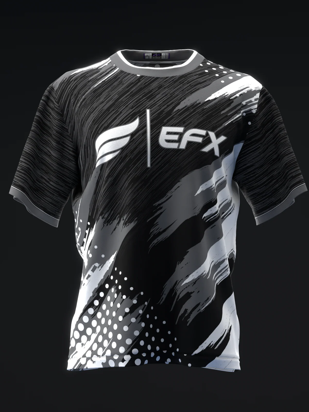 Doxure - Black Gray White - Bowling Jersey - Image 2