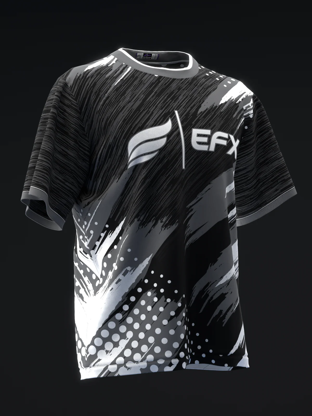 Doxure - Black Gray White - Bowling Jersey - Image 3