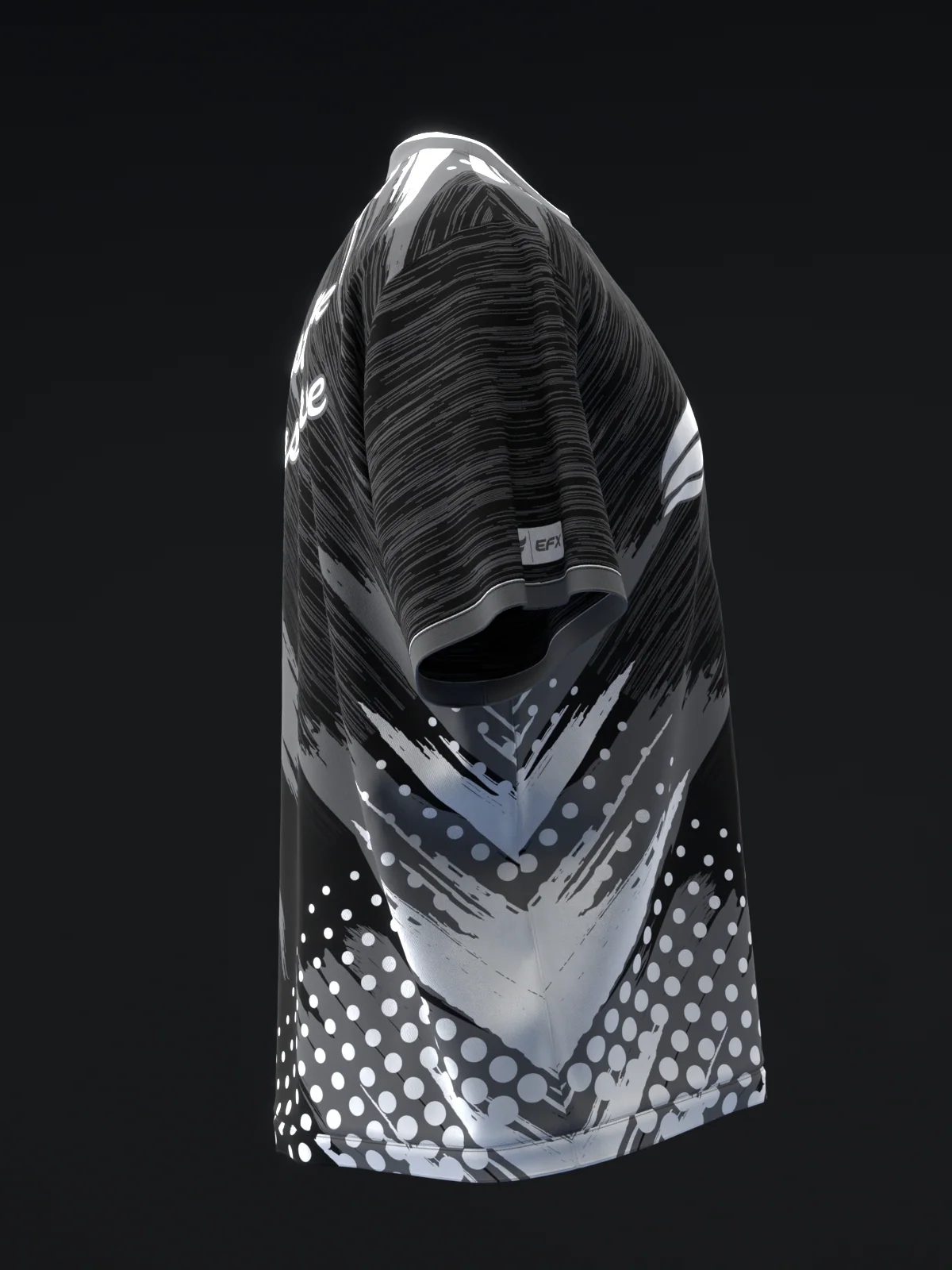 Doxure - Black Gray White - Bowling Jersey - Image 4