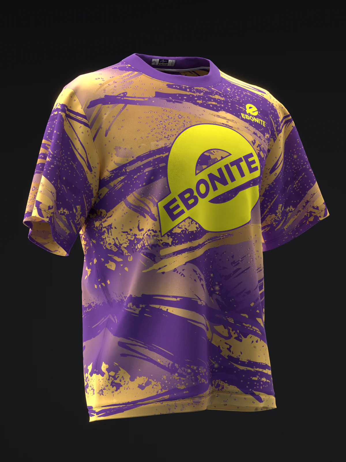 Ebonite - Fireball Purple Gold - Bowling Jersey - Image 3