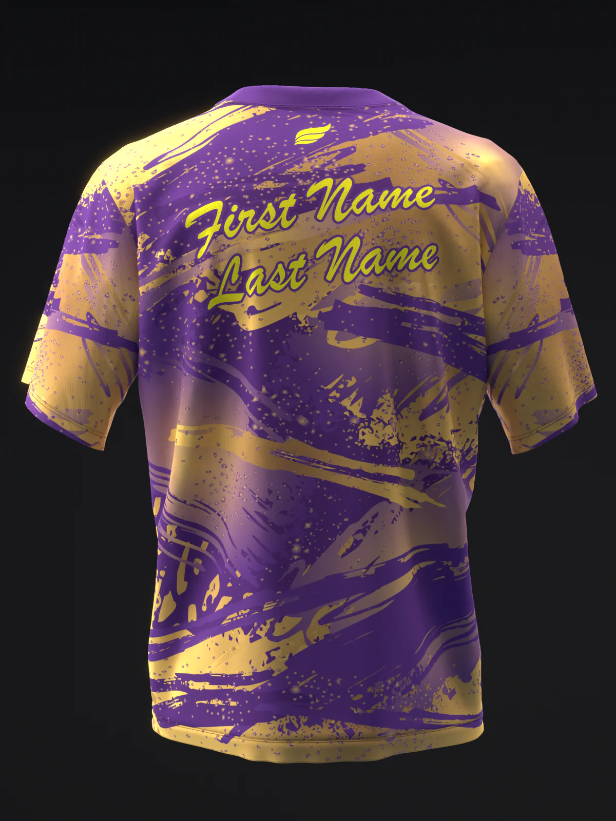 Ebonite - Fireball Purple Gold - Bowling Jersey - Image 5