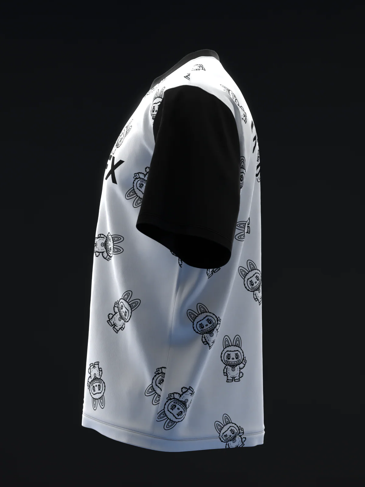 Efufus Collage - White Black - Bowling Jersey - Image 6