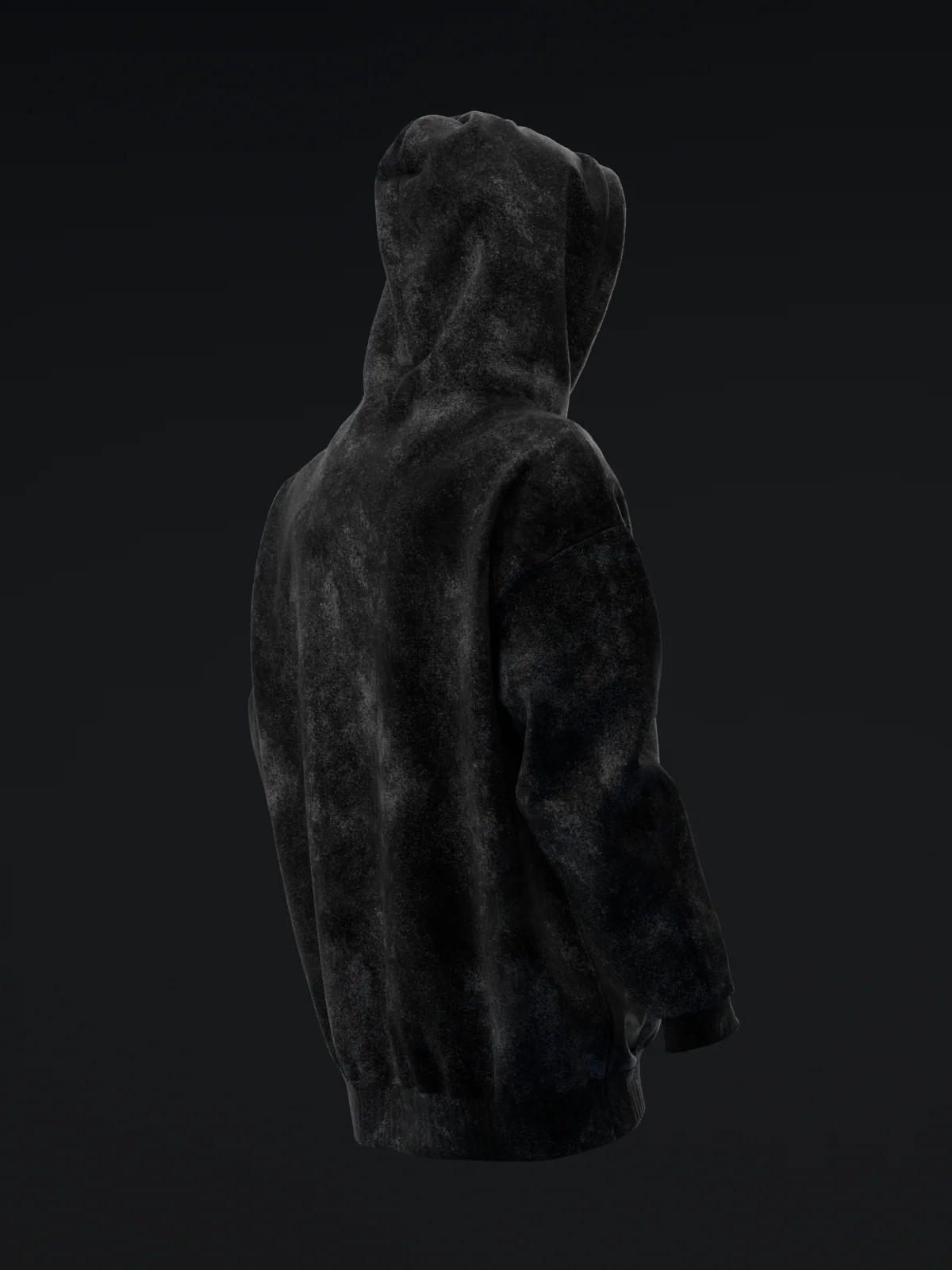 Distressed Drip - Black - Pullover Hoodie - Image 3
