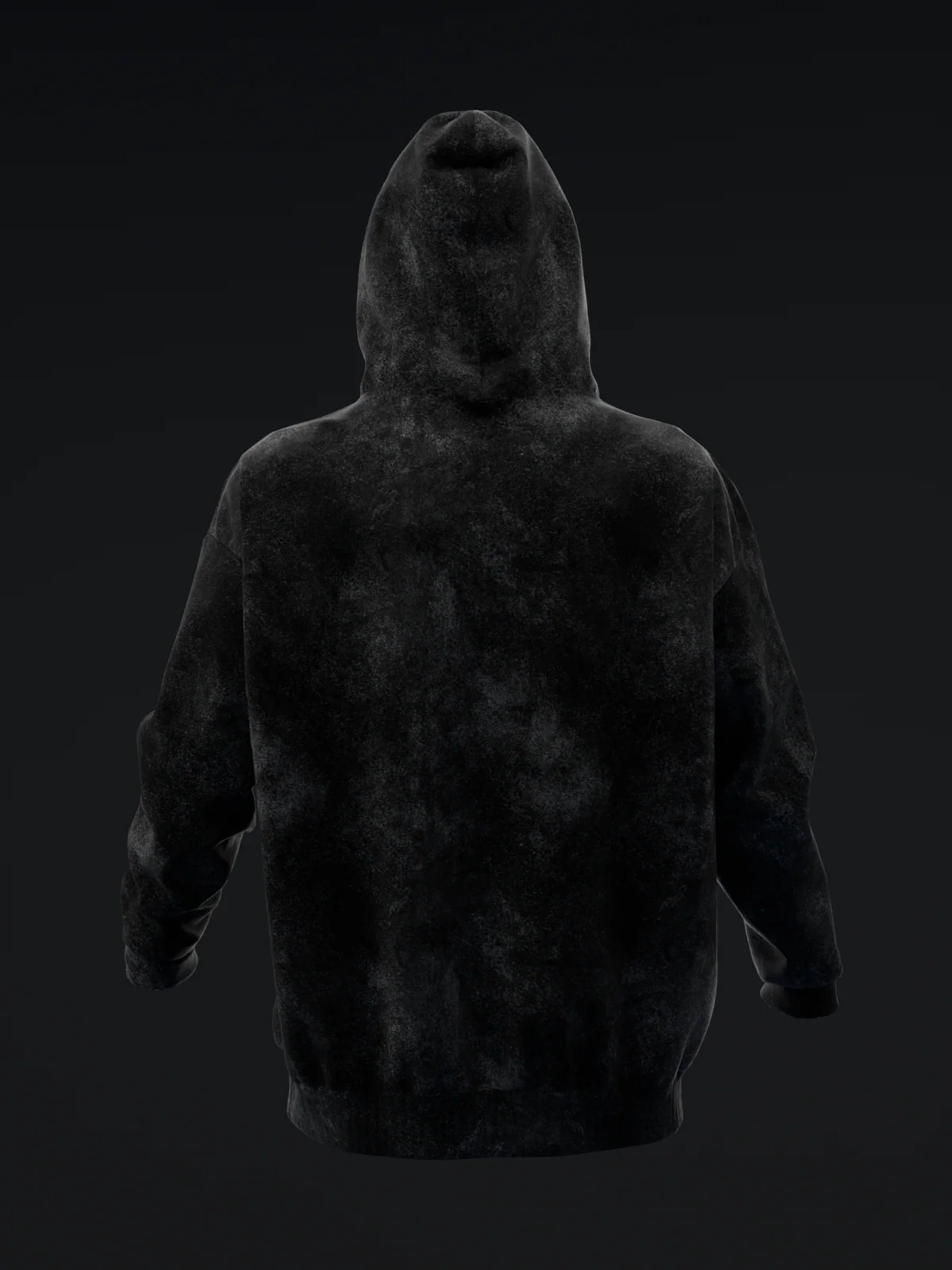 Distressed Drip - Black - Pullover Hoodie - Image 4