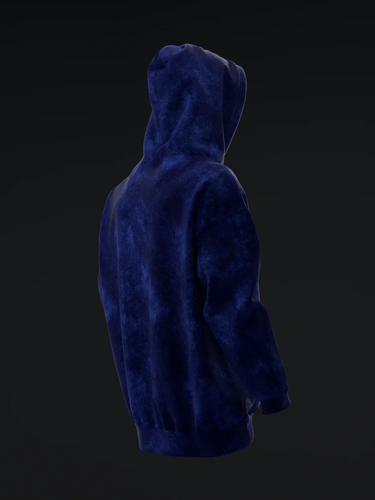 Distressed Drip - Blue - Pullover Hoodie - Image 3