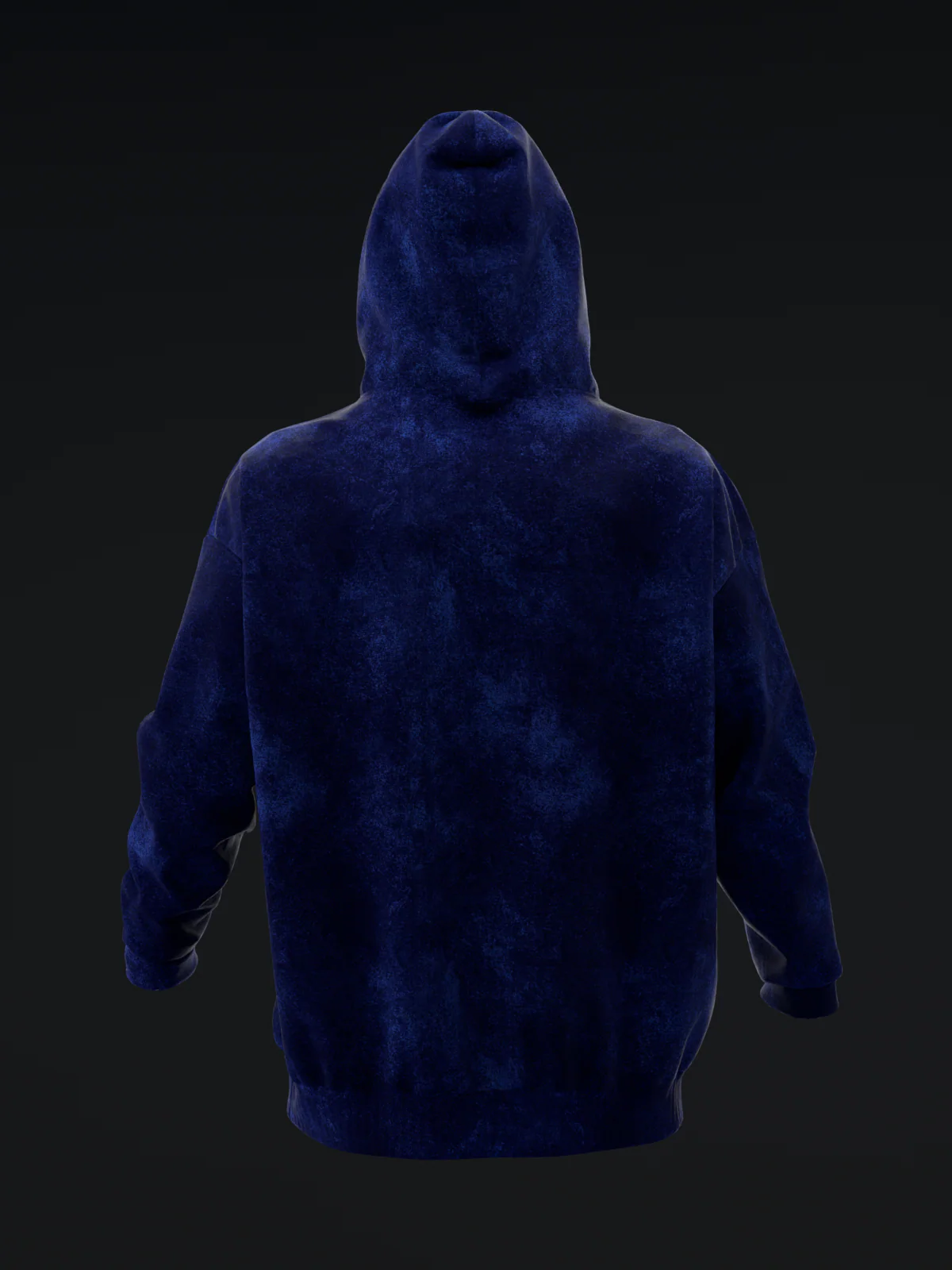 Distressed Drip - Blue - Pullover Hoodie - Image 4