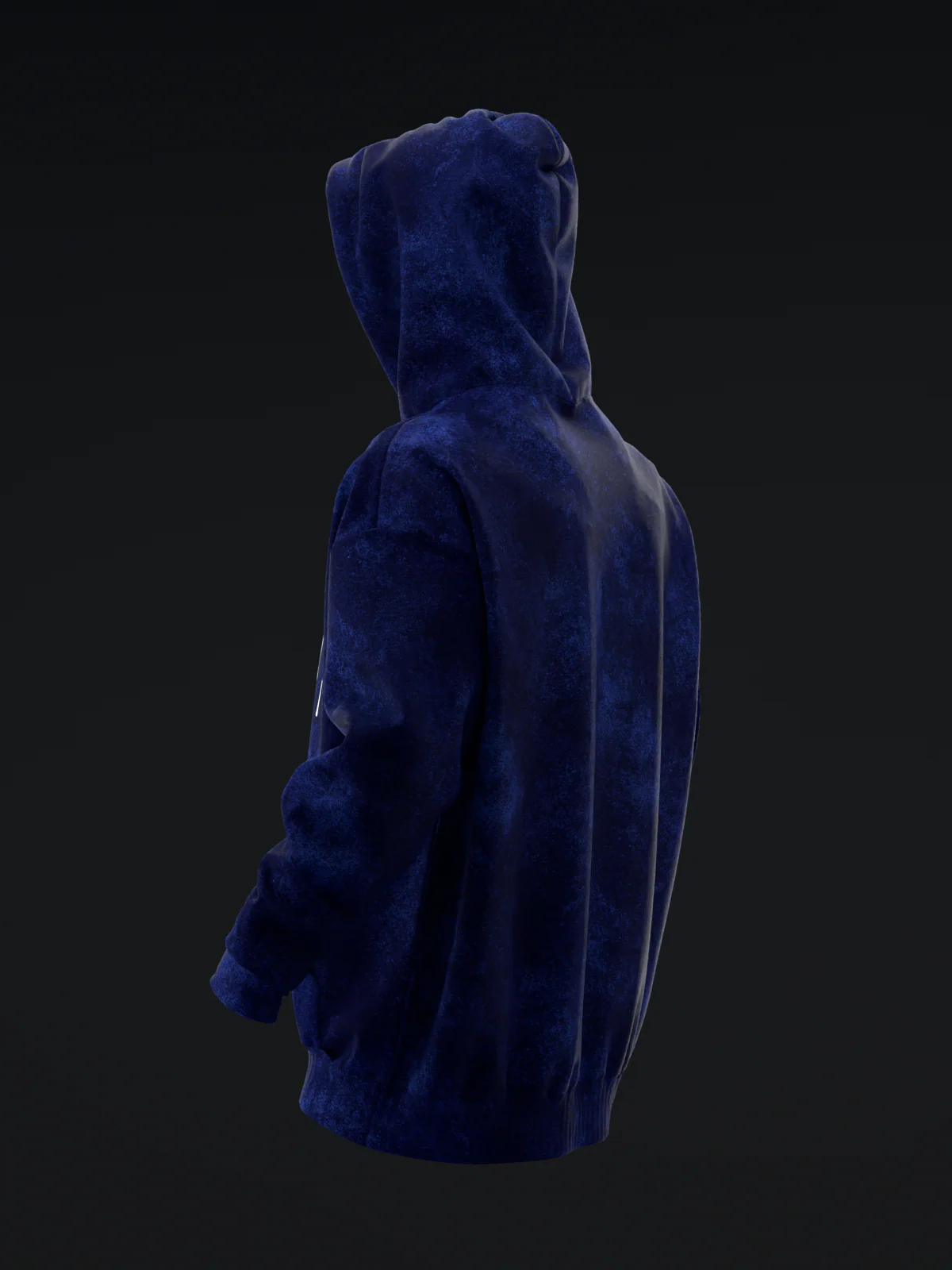 Distressed Drip - Blue - Pullover Hoodie - Image 5