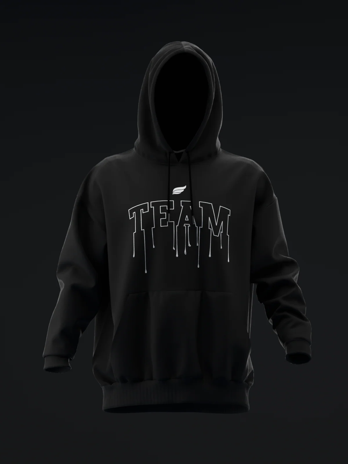 Team Drip - Black - Pullover Hoodie
