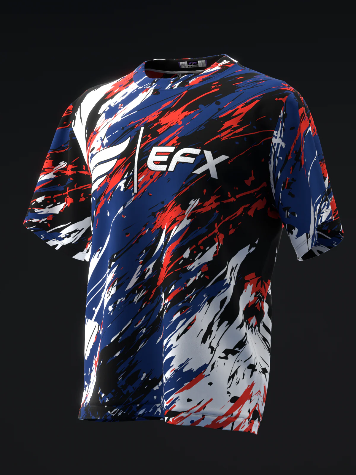 Elevated - Navy Red White - Bowling Jersey