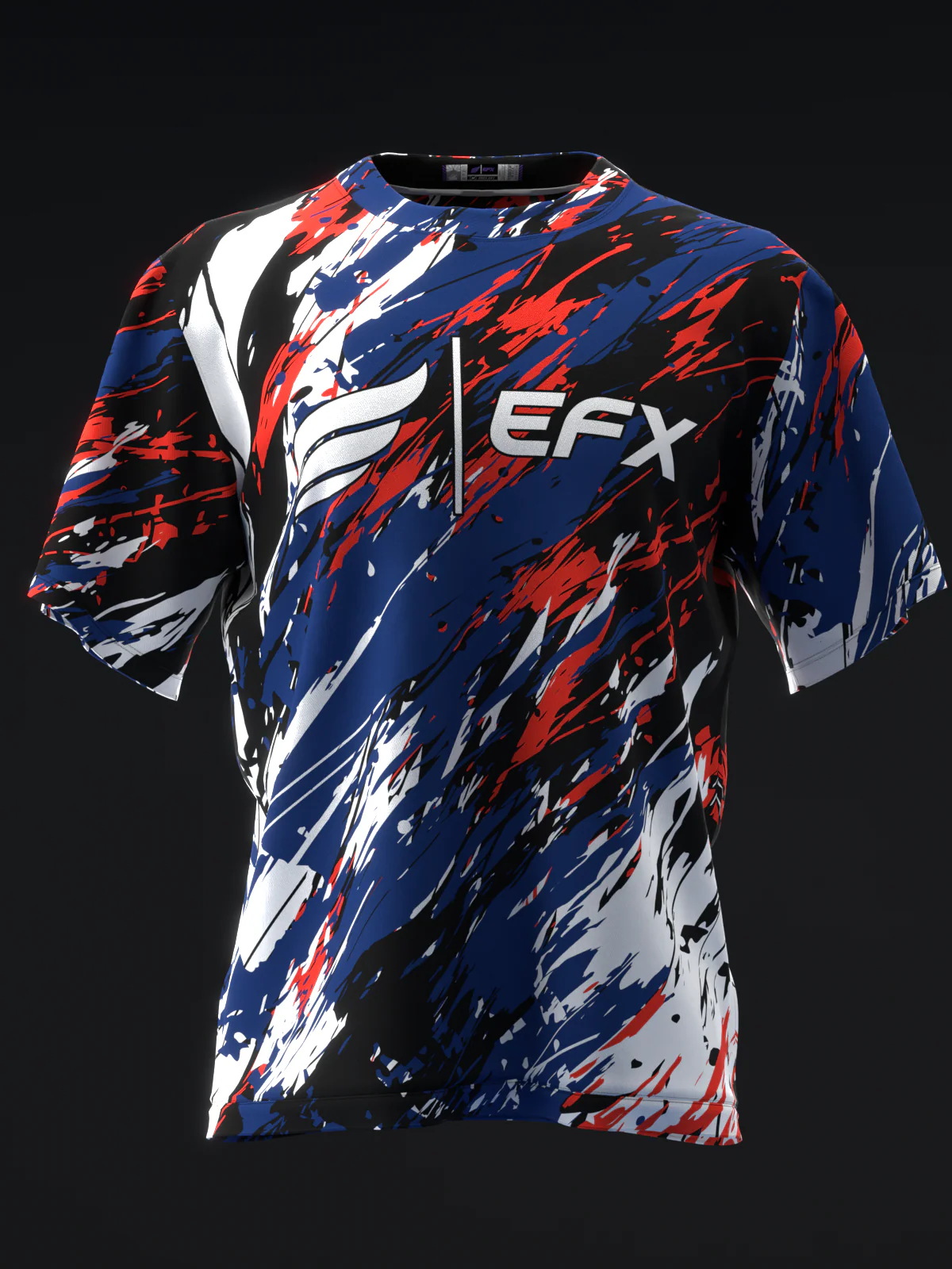 Elevated - Navy Red White - Bowling Jersey - Image 2