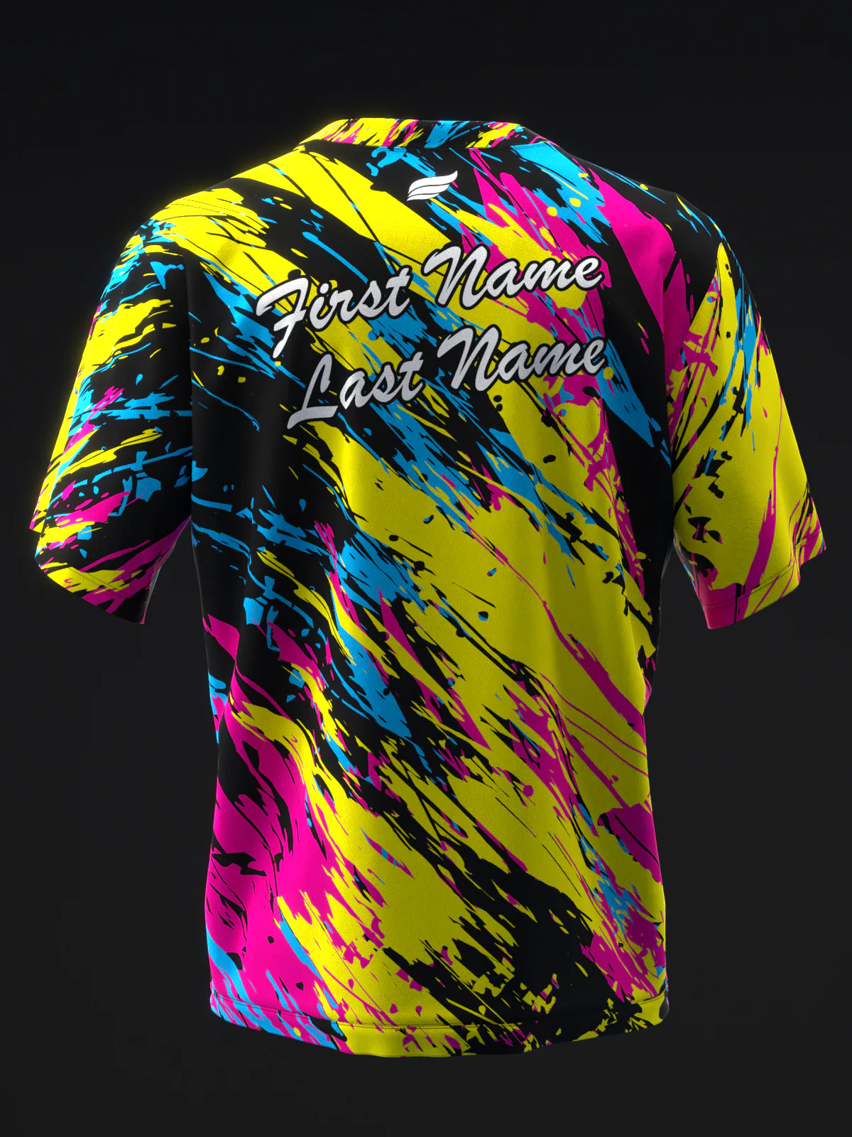 Elevated - Pink Yellow Blue - Bowling Jersey - Image 5