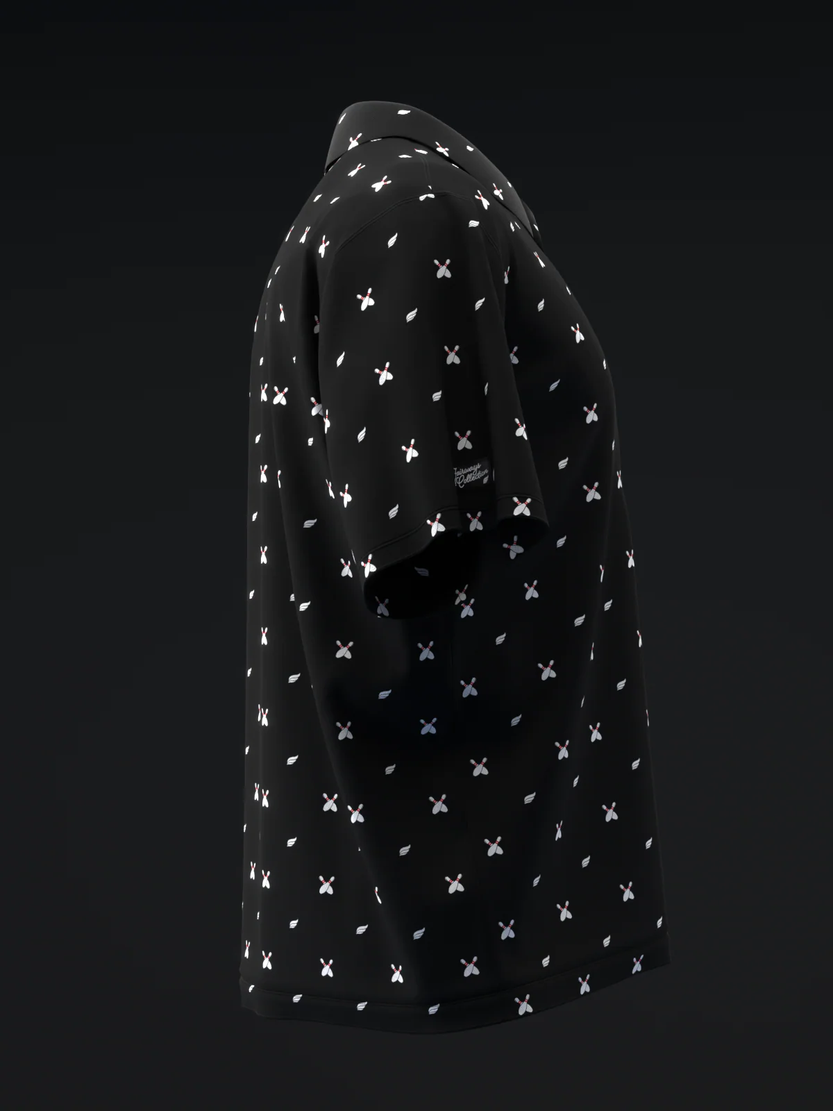 Fairways - Bowling Pins Black - Bowling Polo - Image 4
