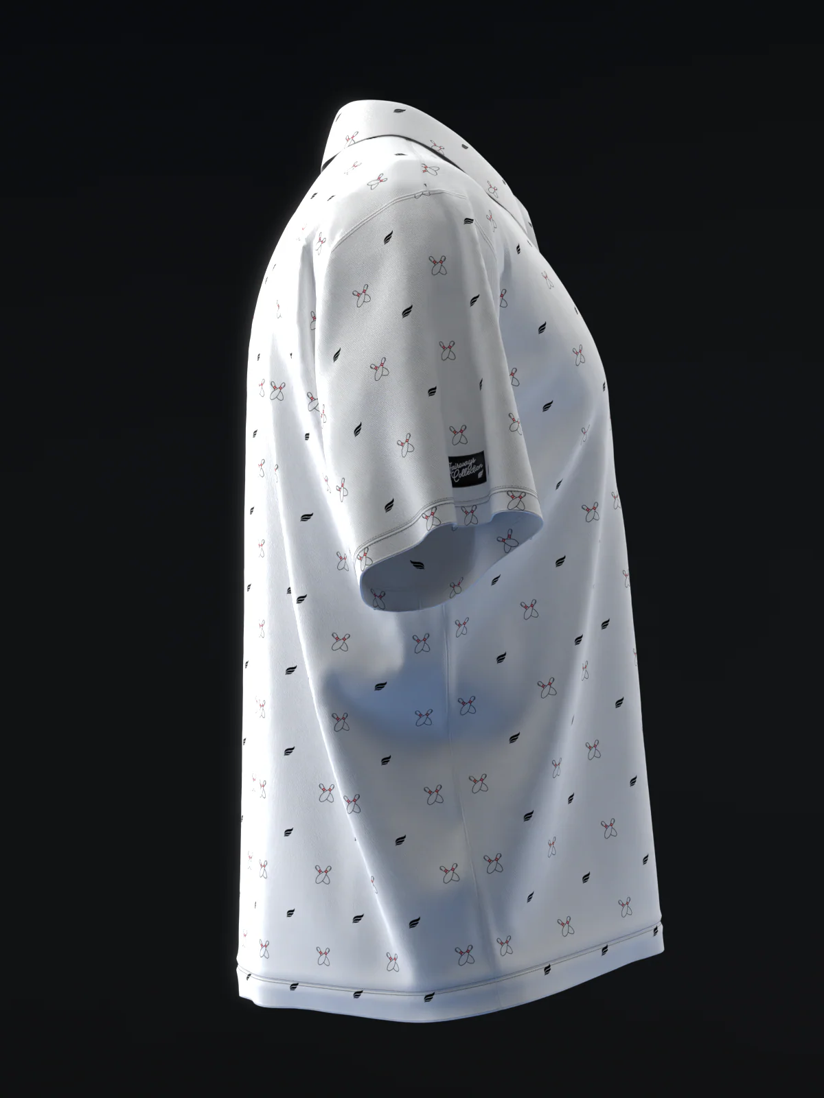 Fairways - Bowling Pins White - Bowling Polo - Image 4
