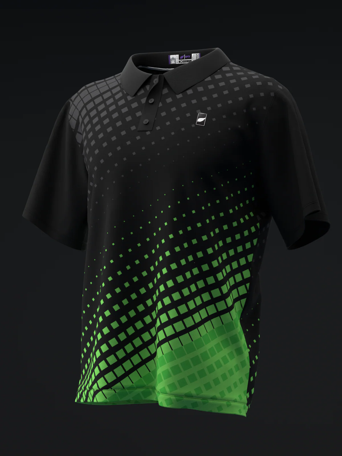 Fairways - Halftoned Green - Bowling Polo