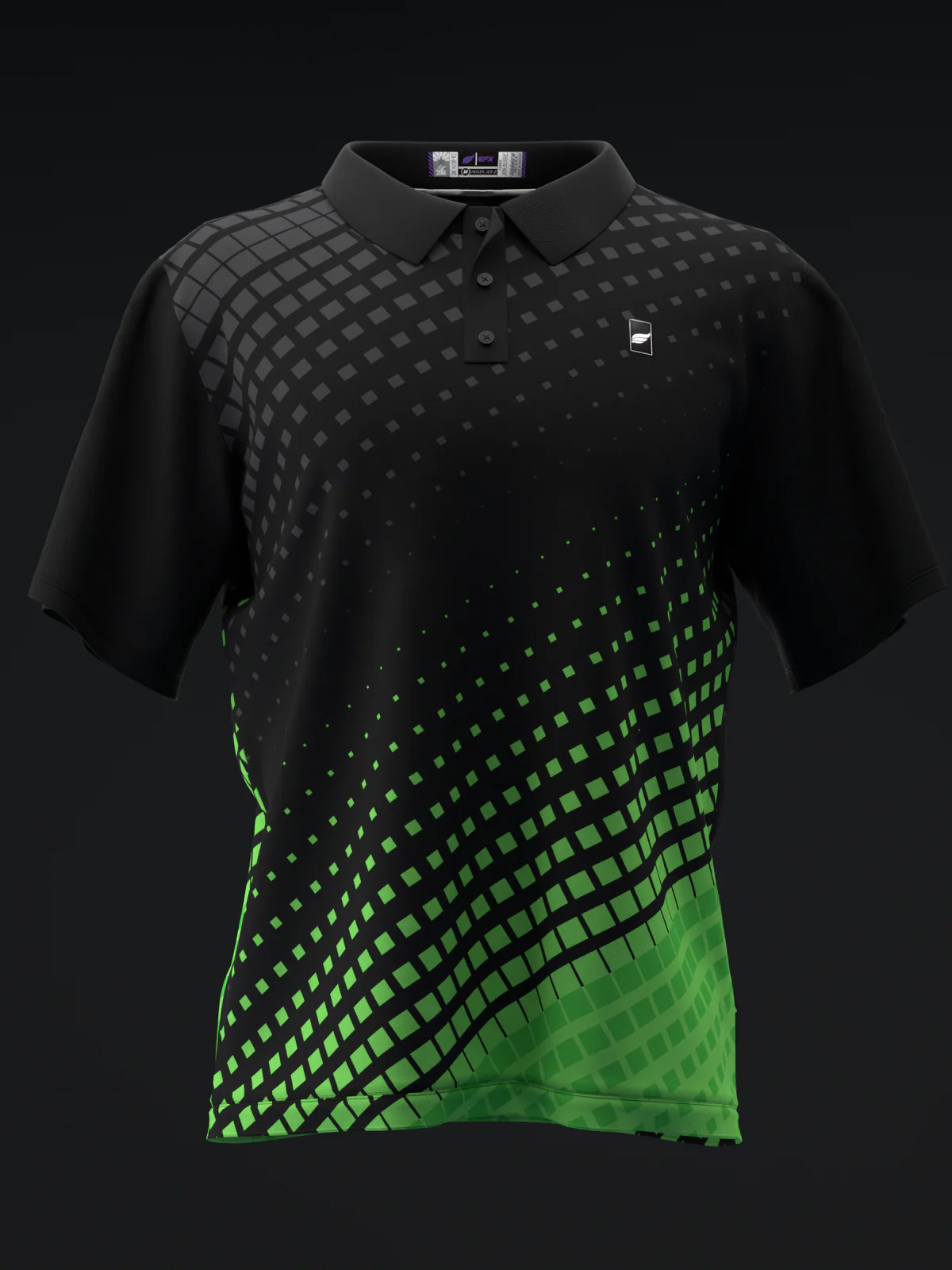 Fairways - Halftoned Green - Bowling Polo - Image 2