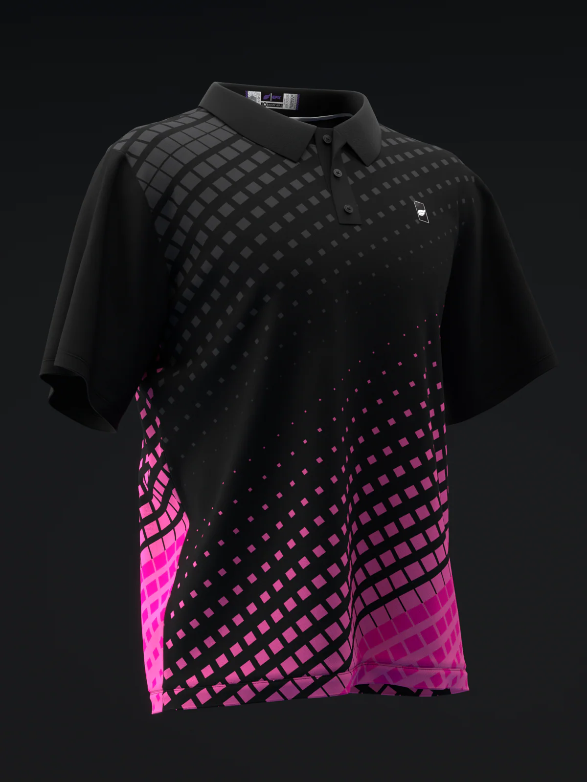Fairways - Halftoned Pink- Bowling Polo - Image 3