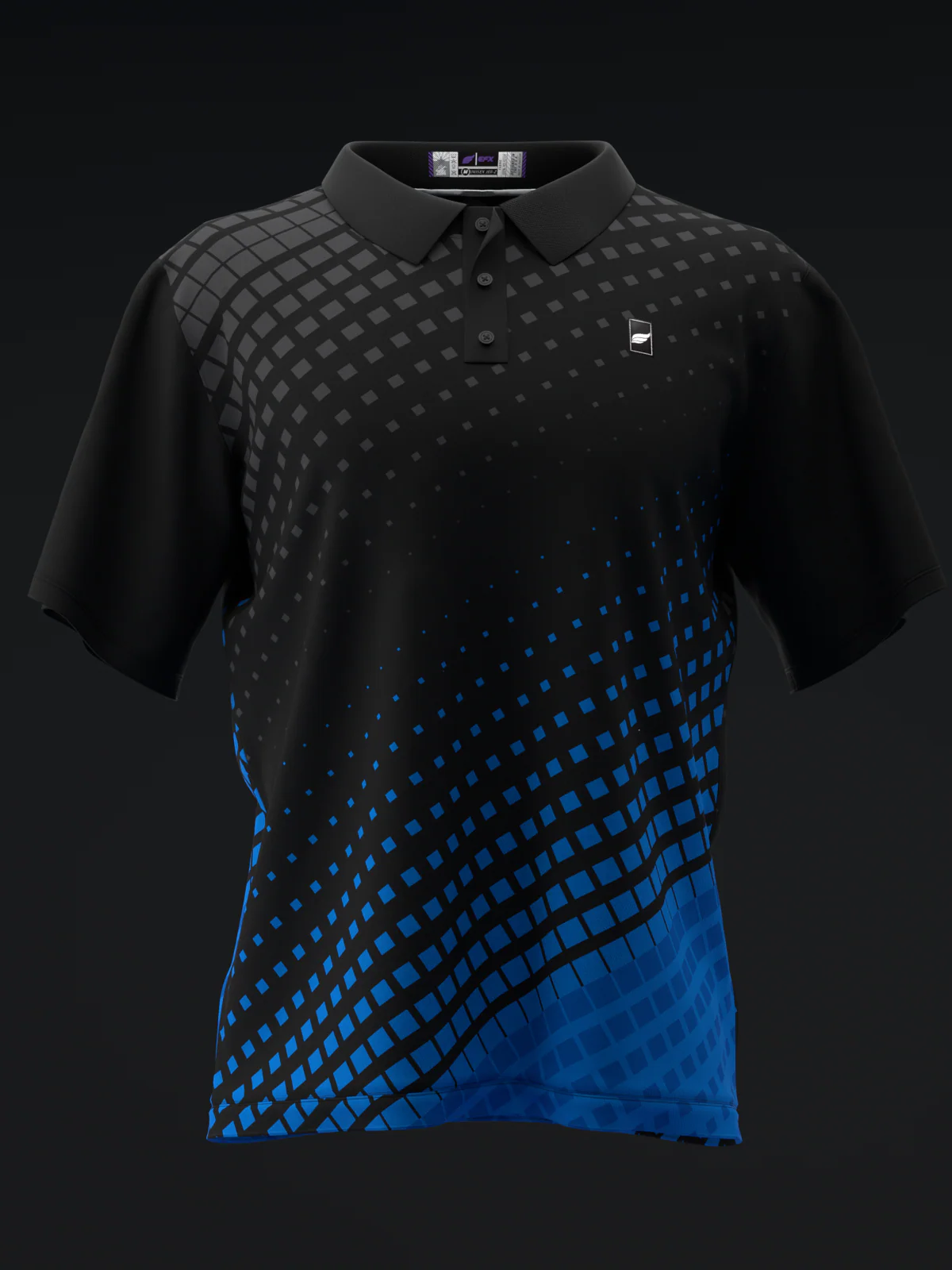 Fairways - Halftoned Royal - Bowling Polo - Image 2
