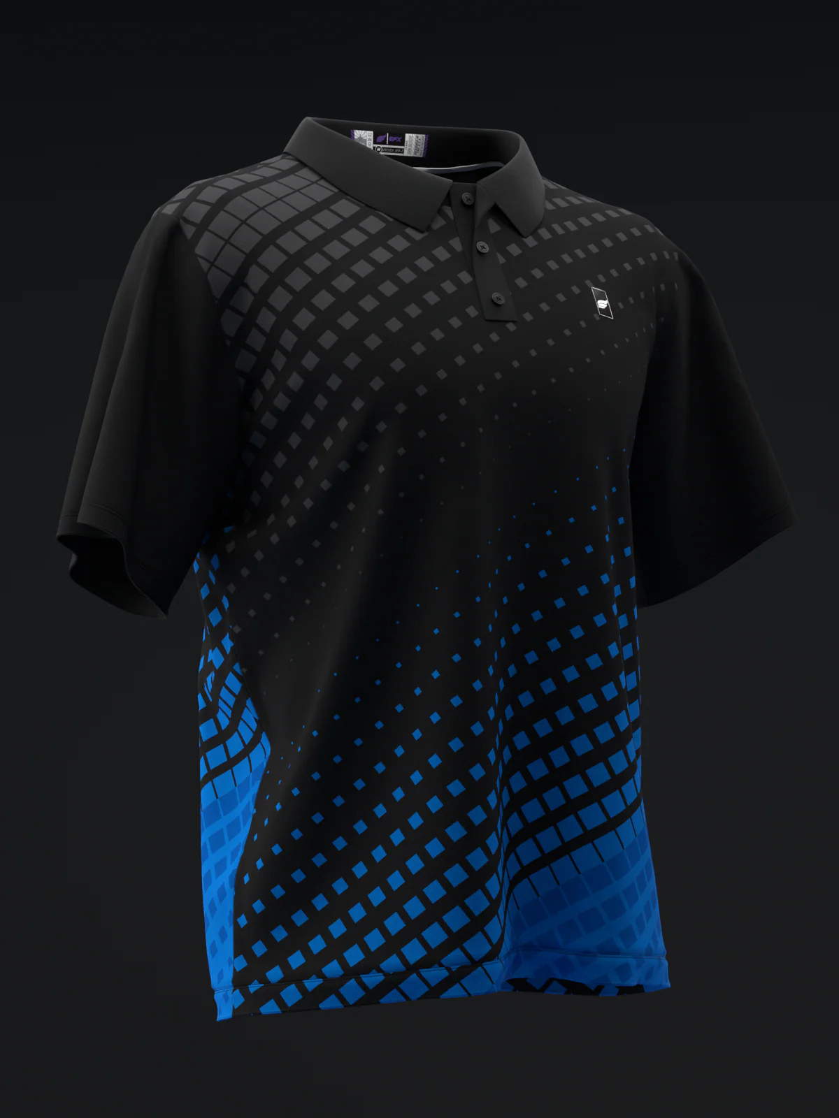 Fairways - Halftoned Royal - Bowling Polo - Image 3