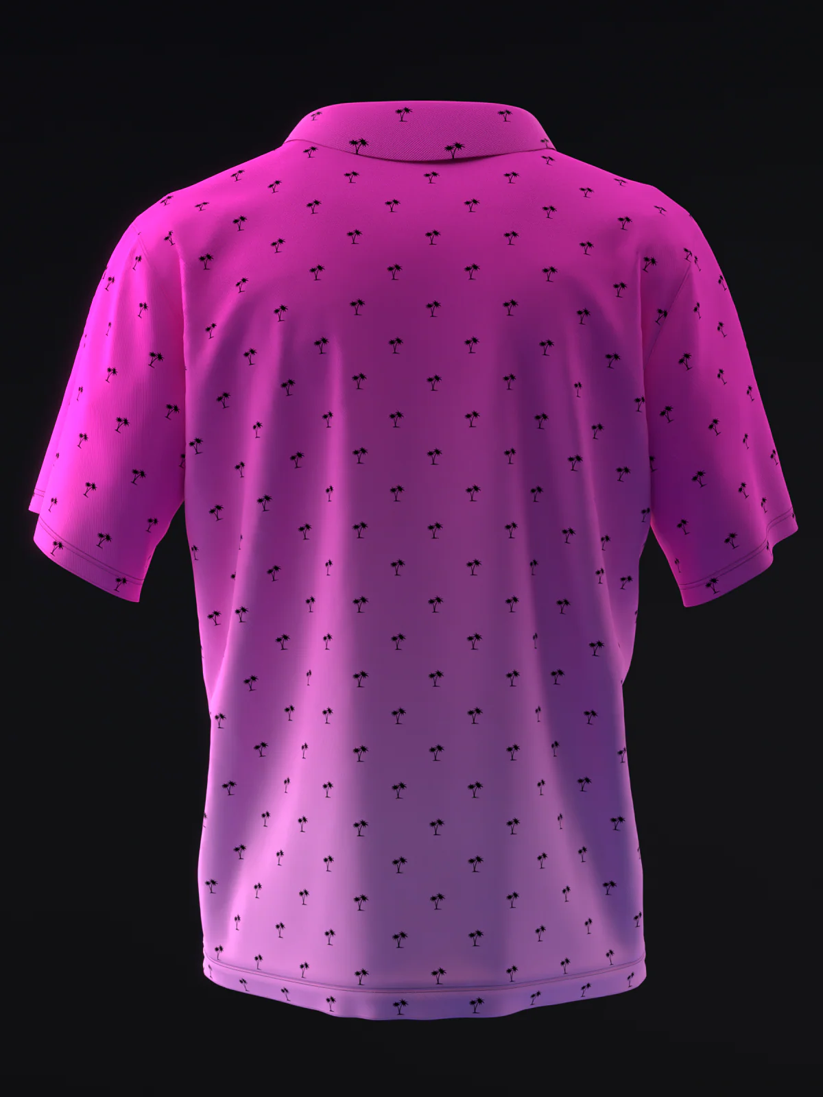 Fairways - Palms Neon Pink - Bowling Polo - Image 5