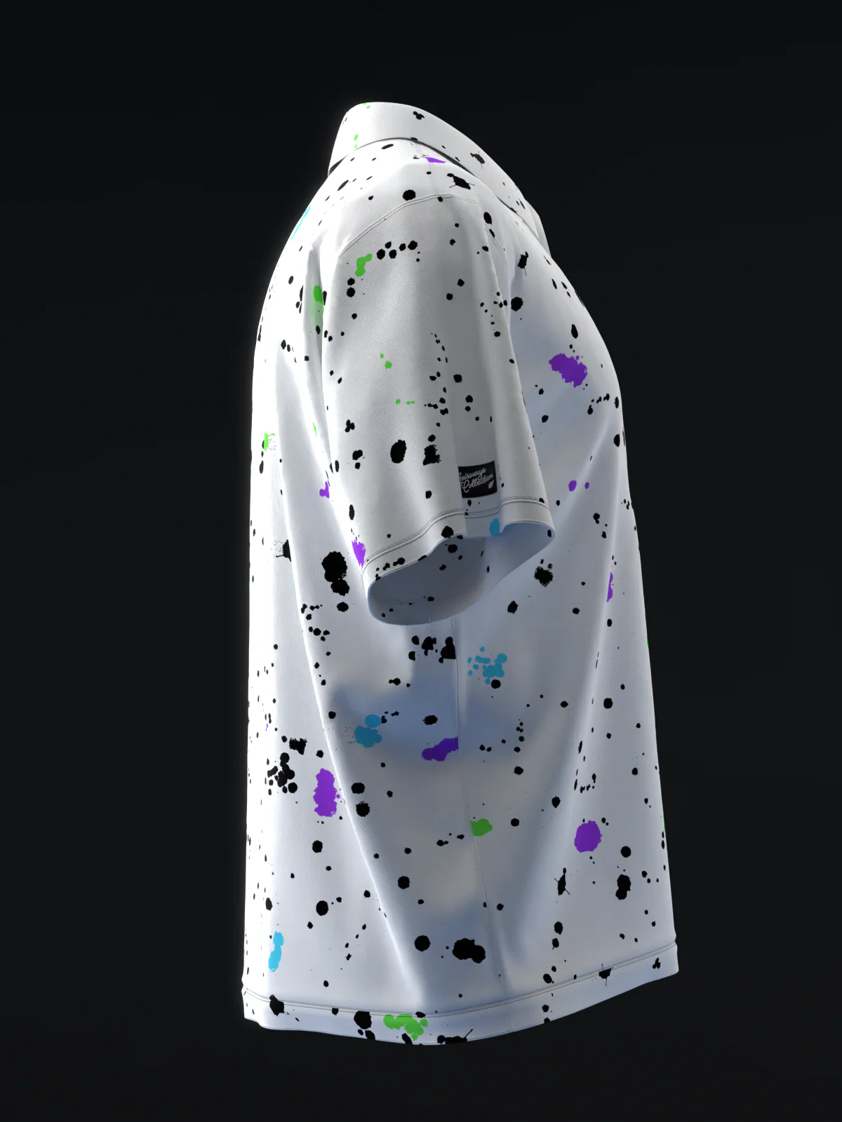 Fairways - Splatter Neon Hulk - Bowling Polo - Image 4