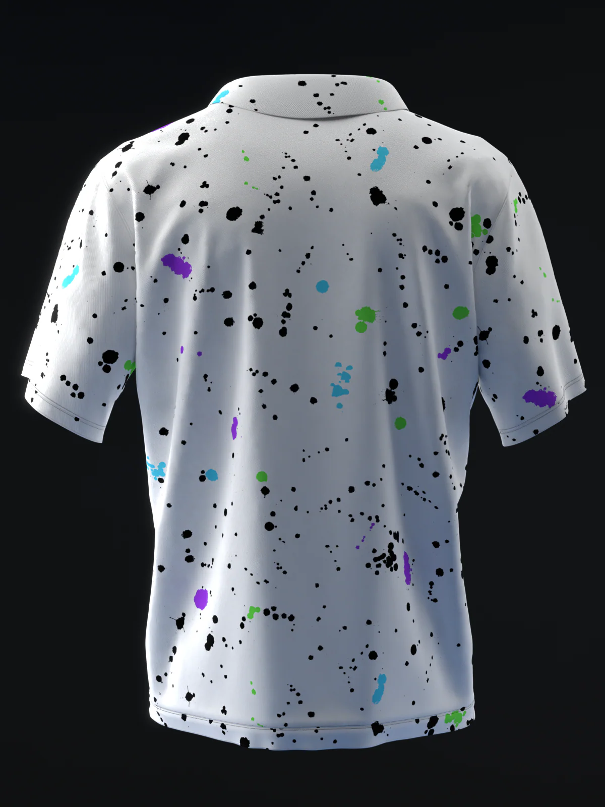 Fairways - Splatter Neon Hulk - Bowling Polo - Image 5