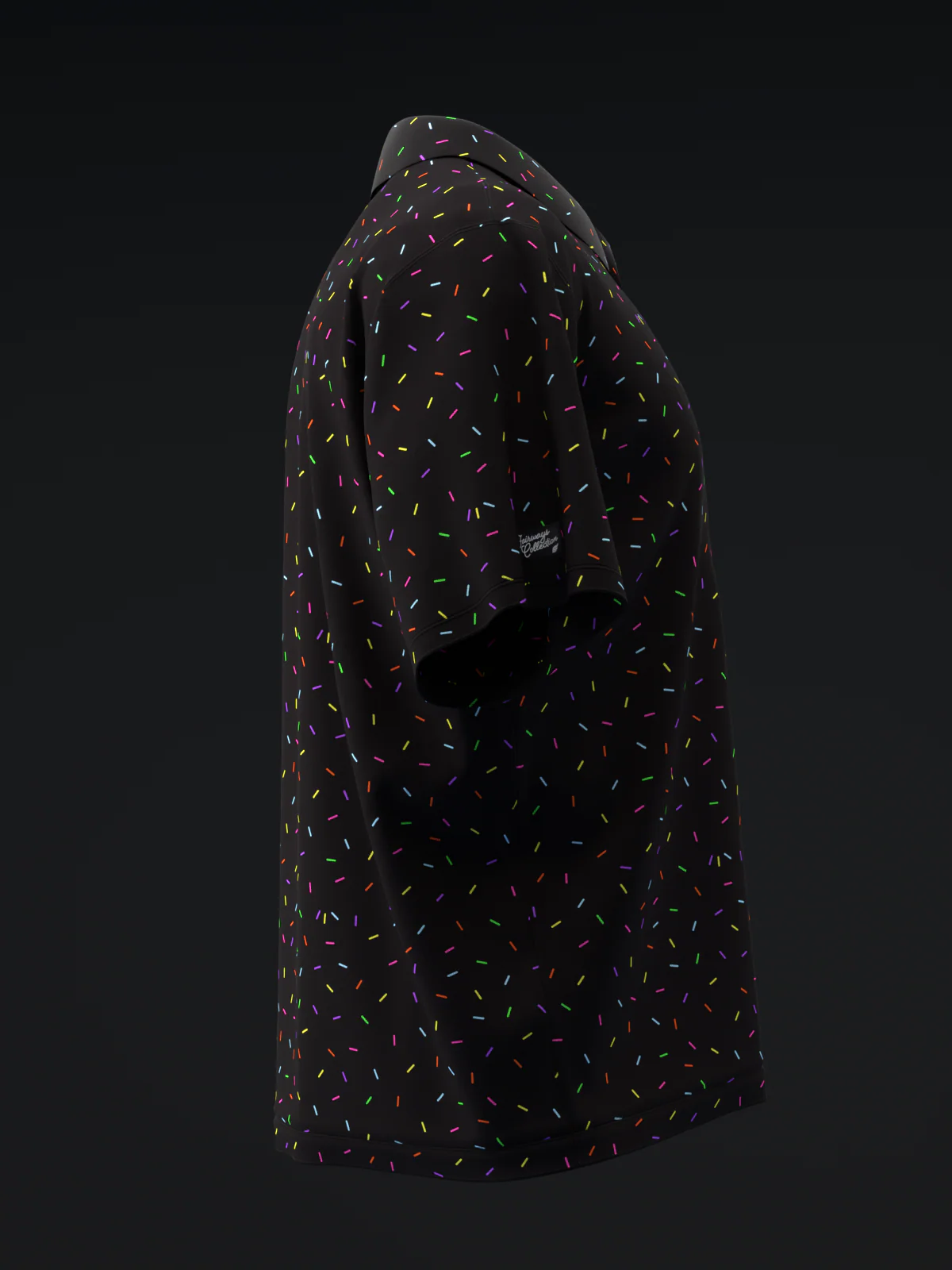 Fairways - Sprinkles Neon Black - Bowling Polo - Image 4