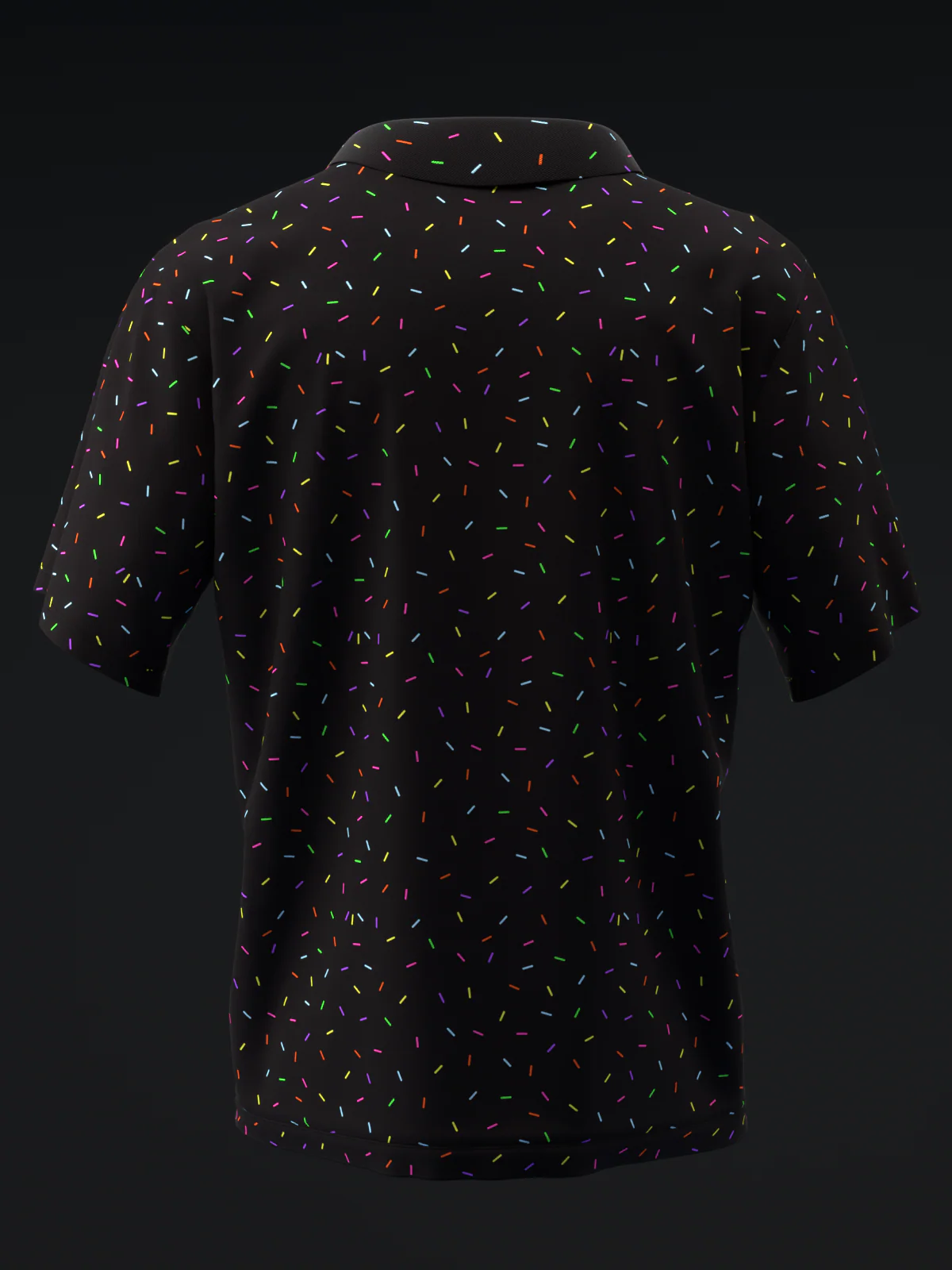 Fairways - Sprinkles Neon Black - Bowling Polo - Image 5
