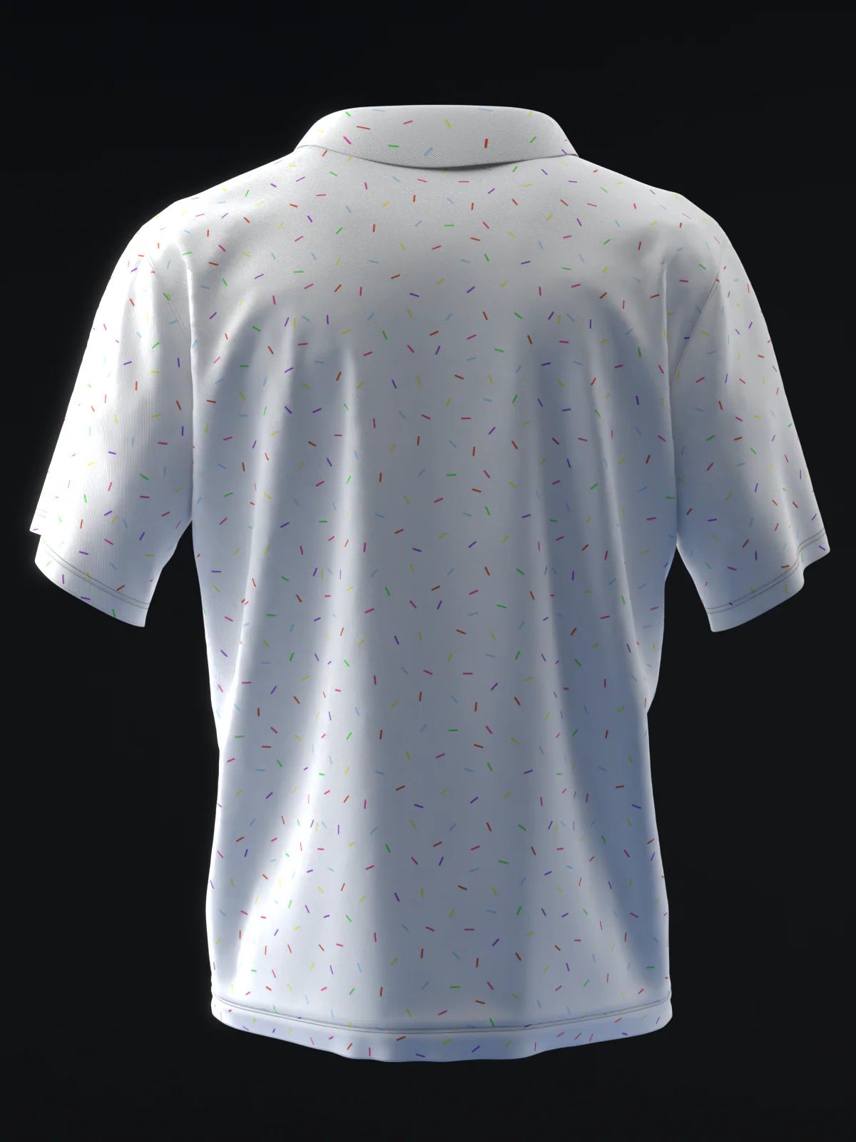 Fairways - Sprinkles Neon White - Bowling Polo - Image 5
