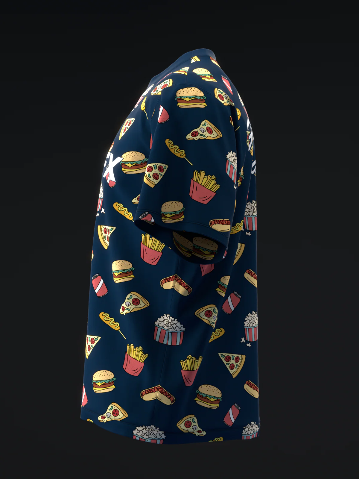 Fast Food - Black - Bowling Jersey - Image 6