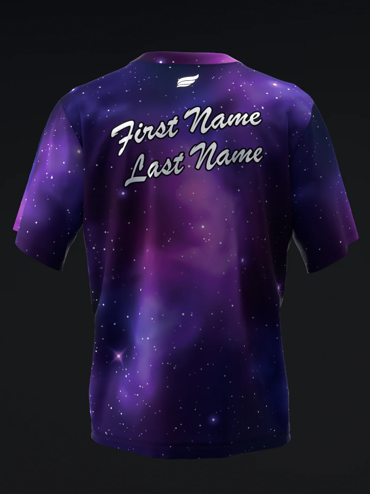 Galaxy - Purple - Bowling Jersey - Image 5