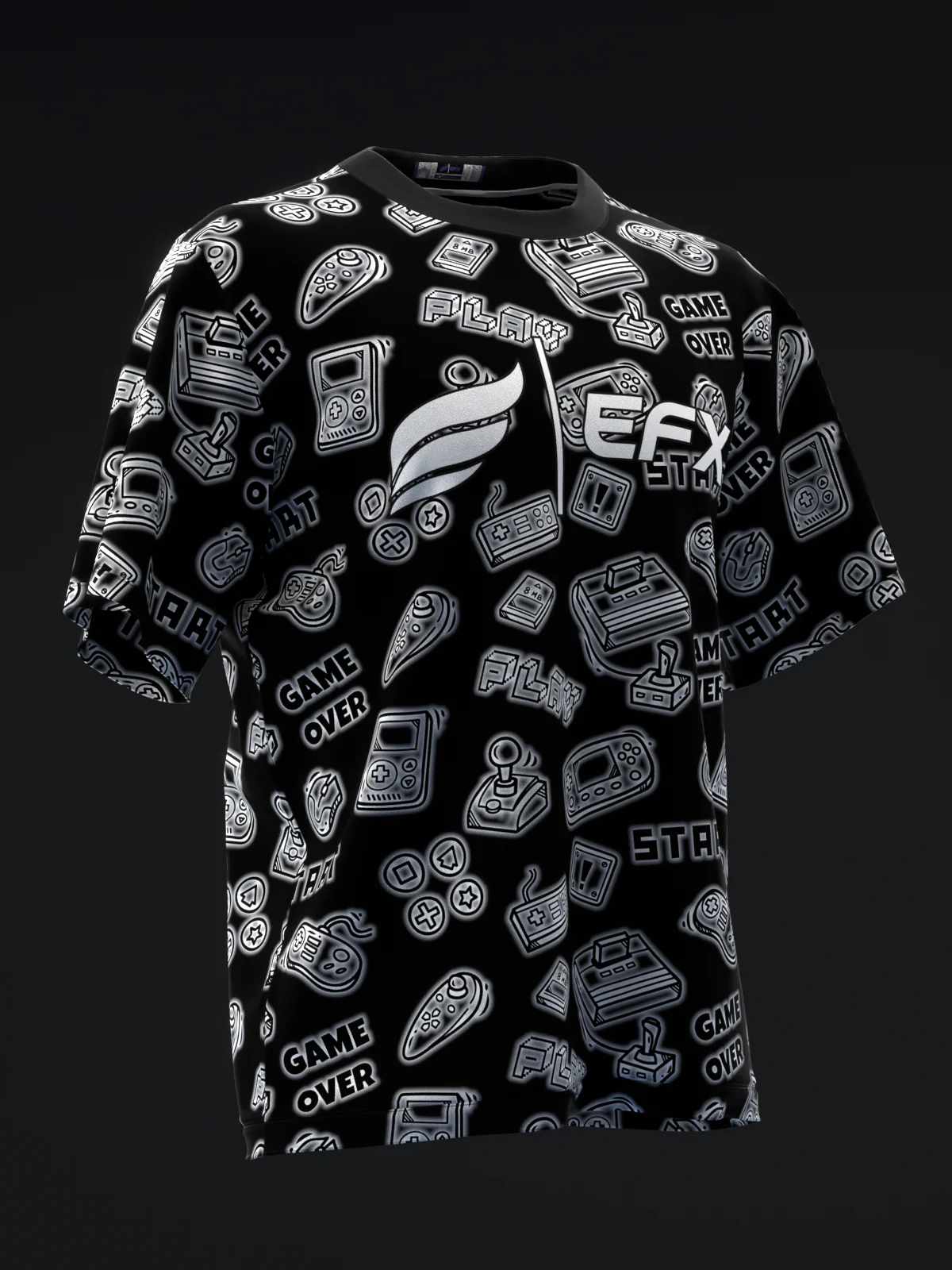 Game Over - Black - Bowling Jersey - Image 3