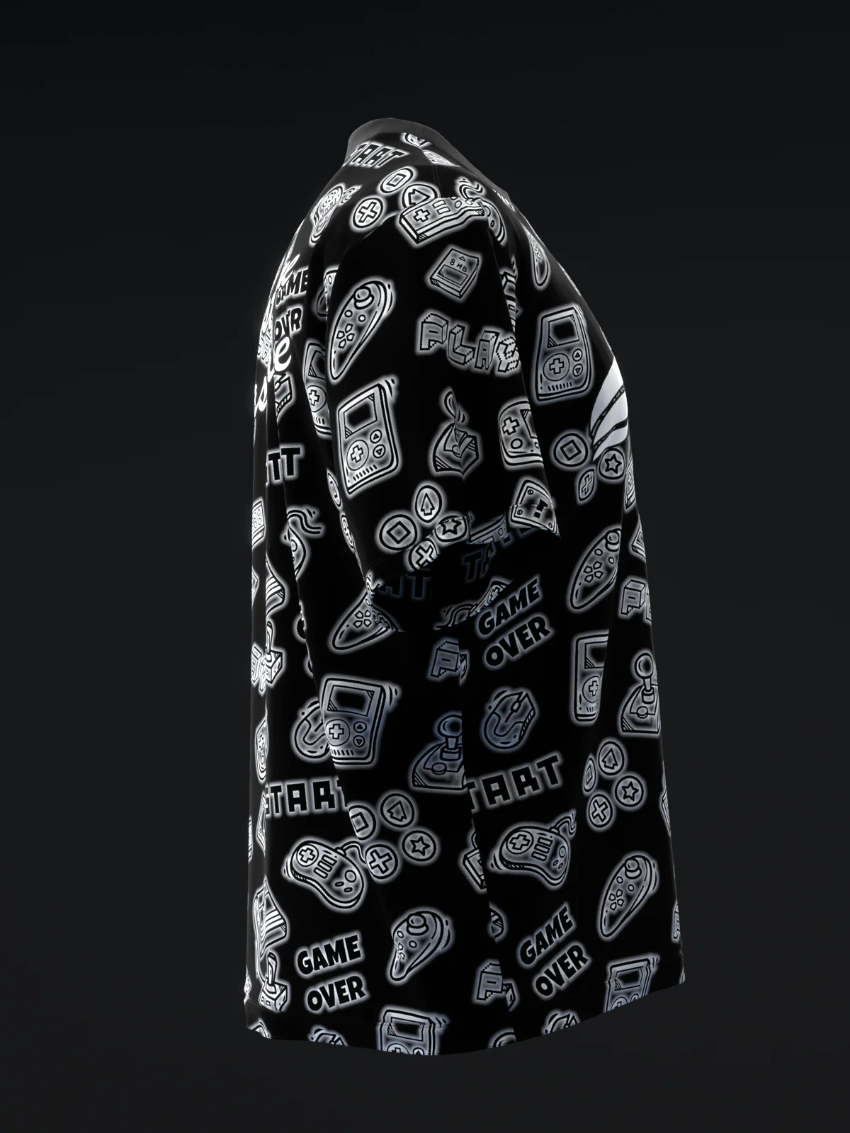 Game Over - Black - Bowling Jersey - Image 4