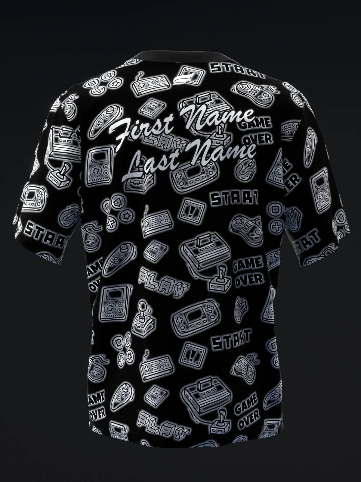 Game Over - Black - Bowling Jersey - Image 5