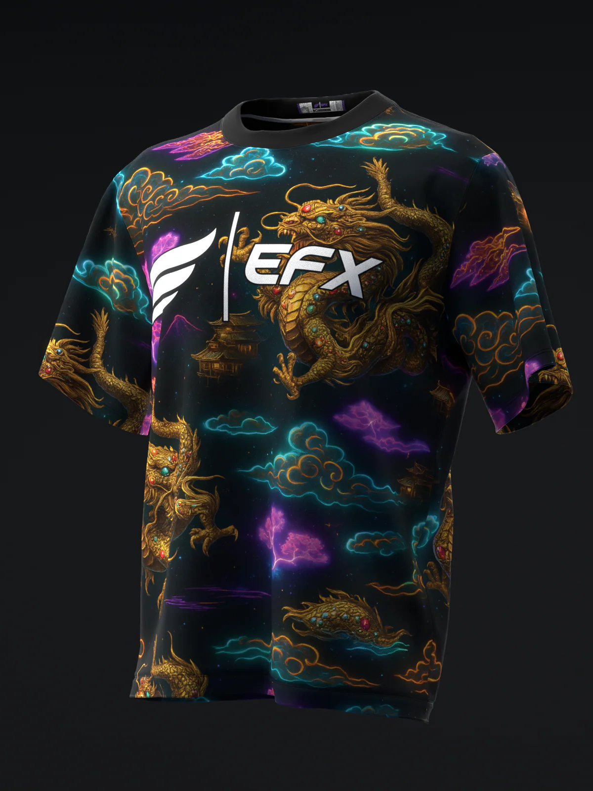 Gem Dragons - Black - Bowling Jersey