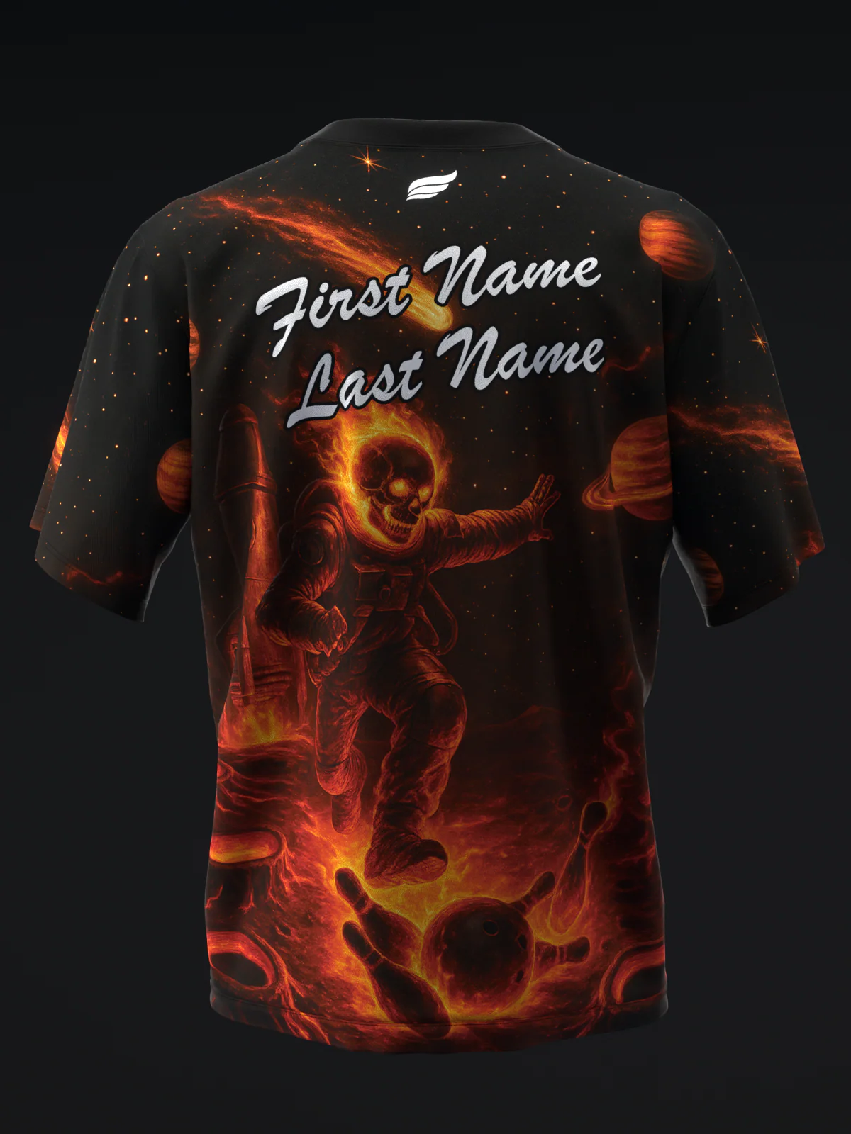 Ghostrider - Black - Bowling Jersey - Image 5