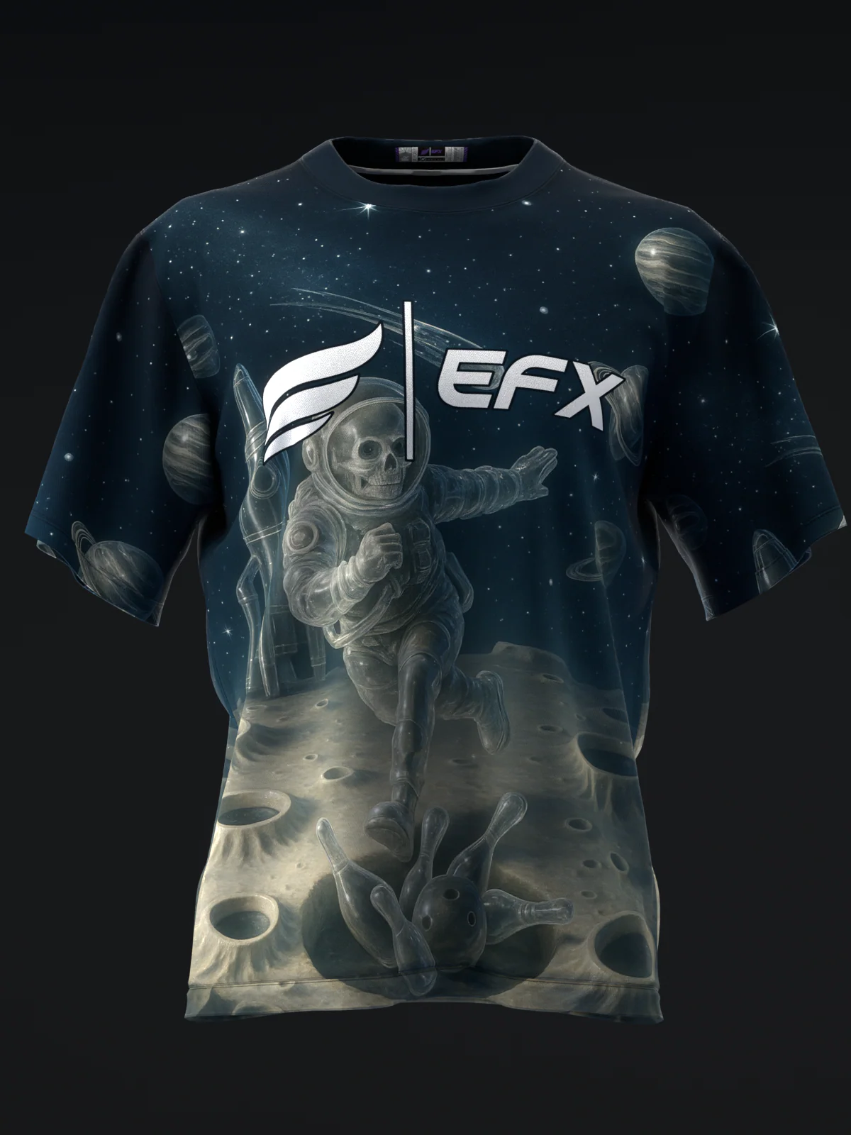 Glass Bowling - Navy - Bowling Jersey - Image 2