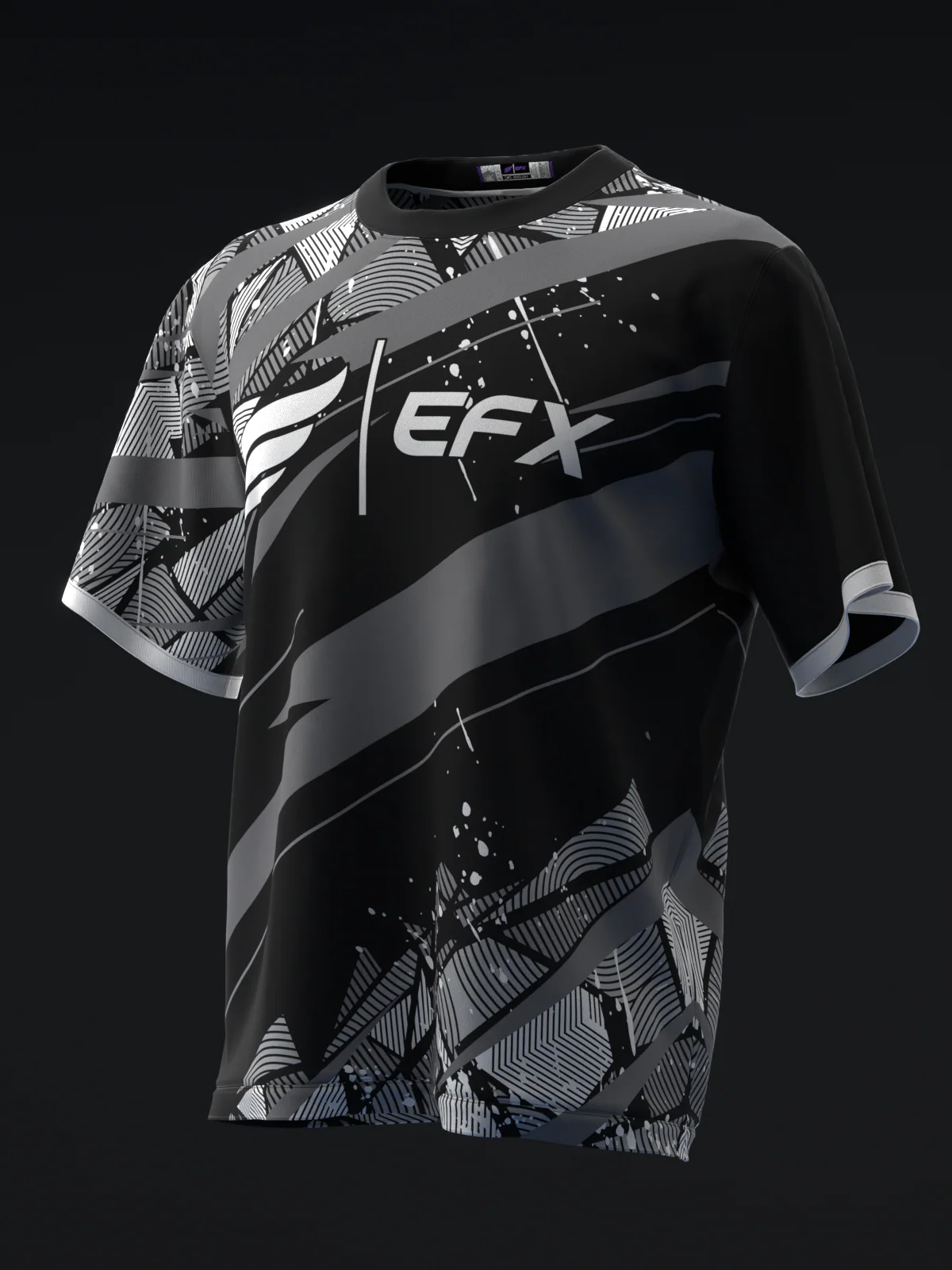 Glatter - Black Gray - Bowling Jersey