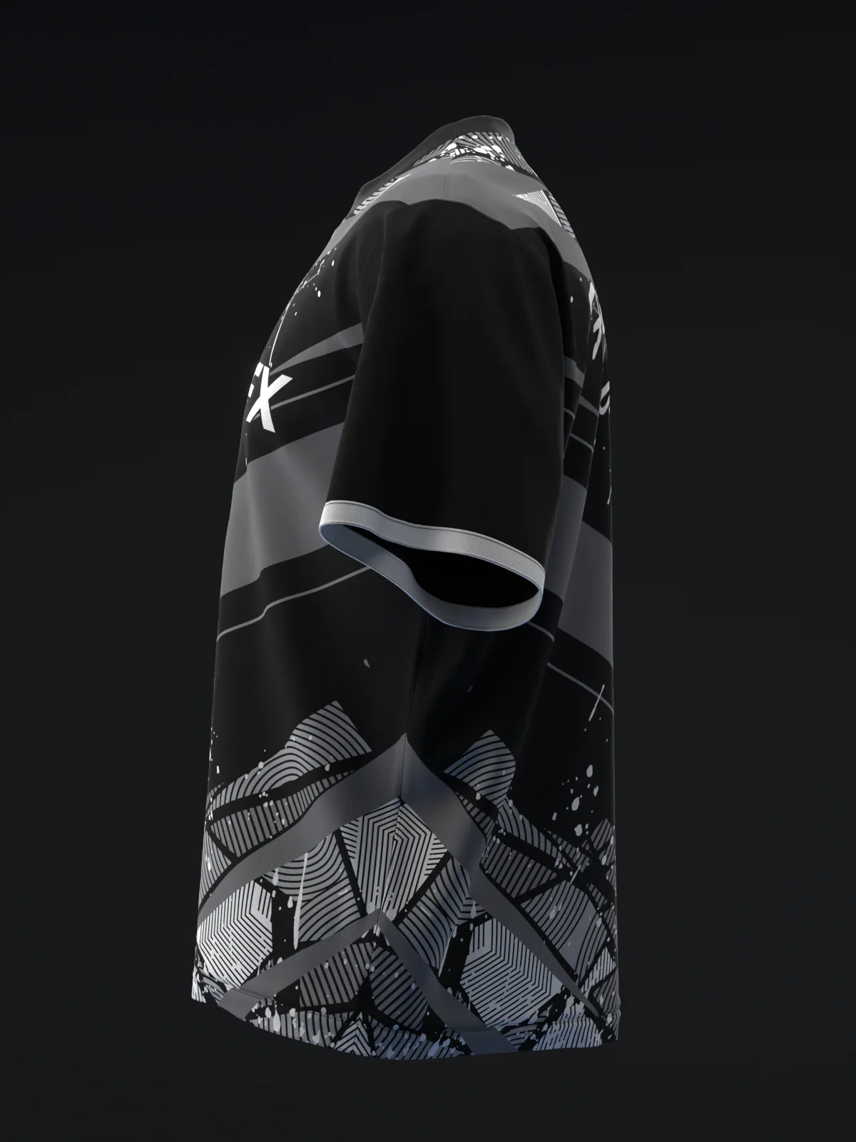 Glatter - Black Gray - Bowling Jersey - Image 6